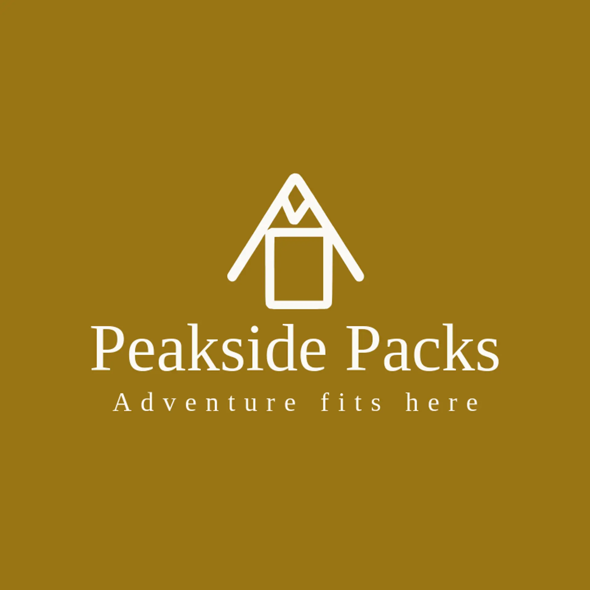 Peakside Packs logo for backpack