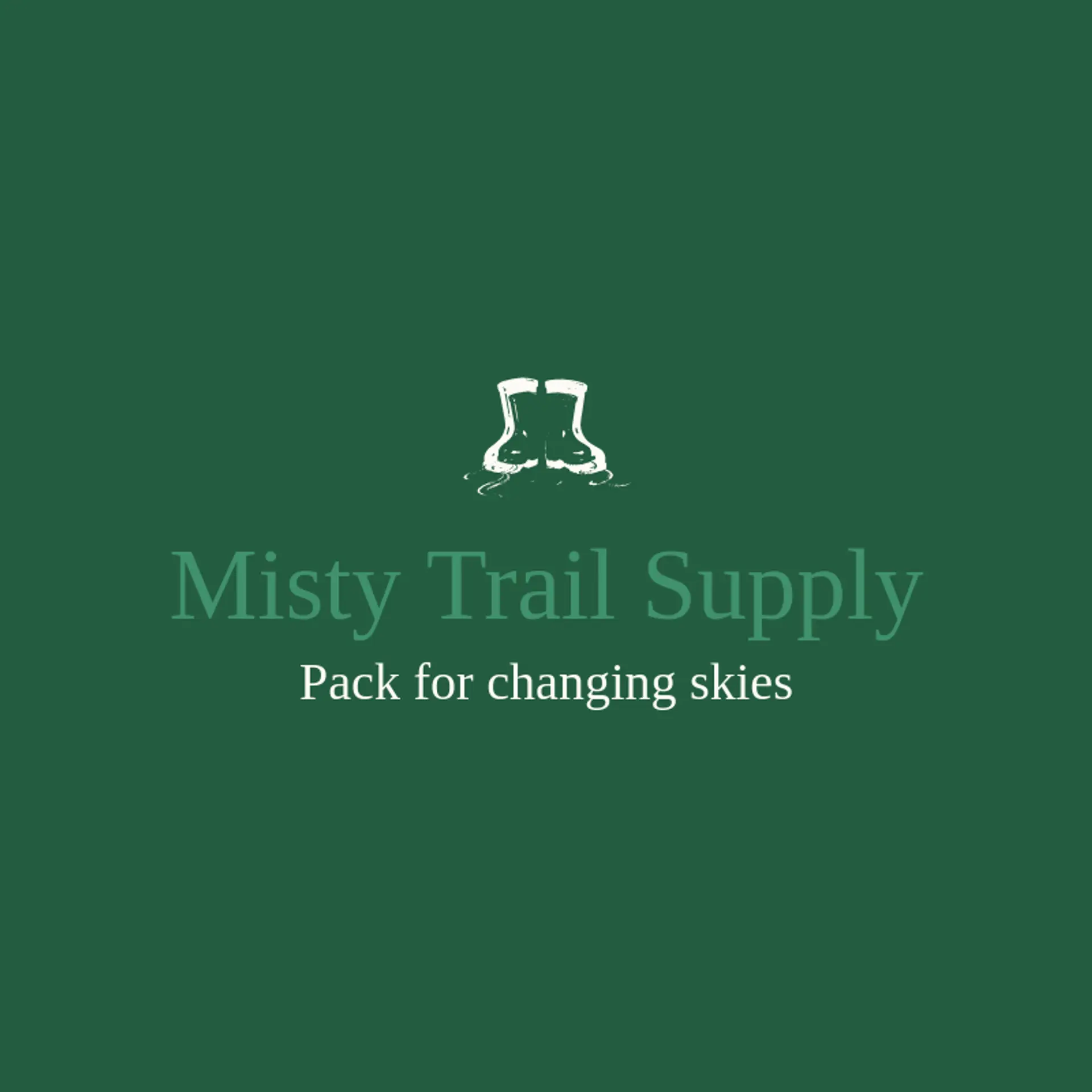 Misty Trail Supply logo for rain