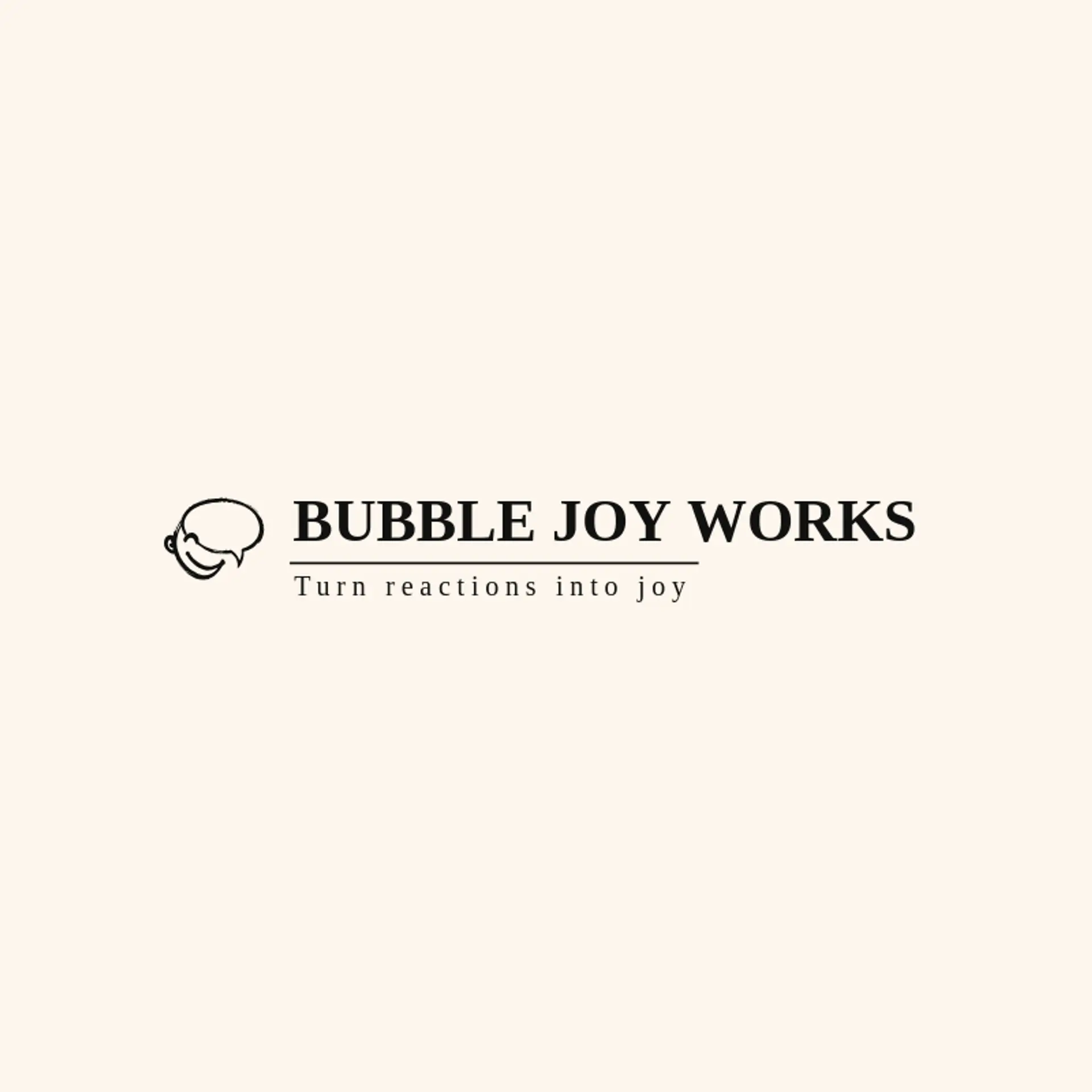 Bubble Joy Works logo for emoji