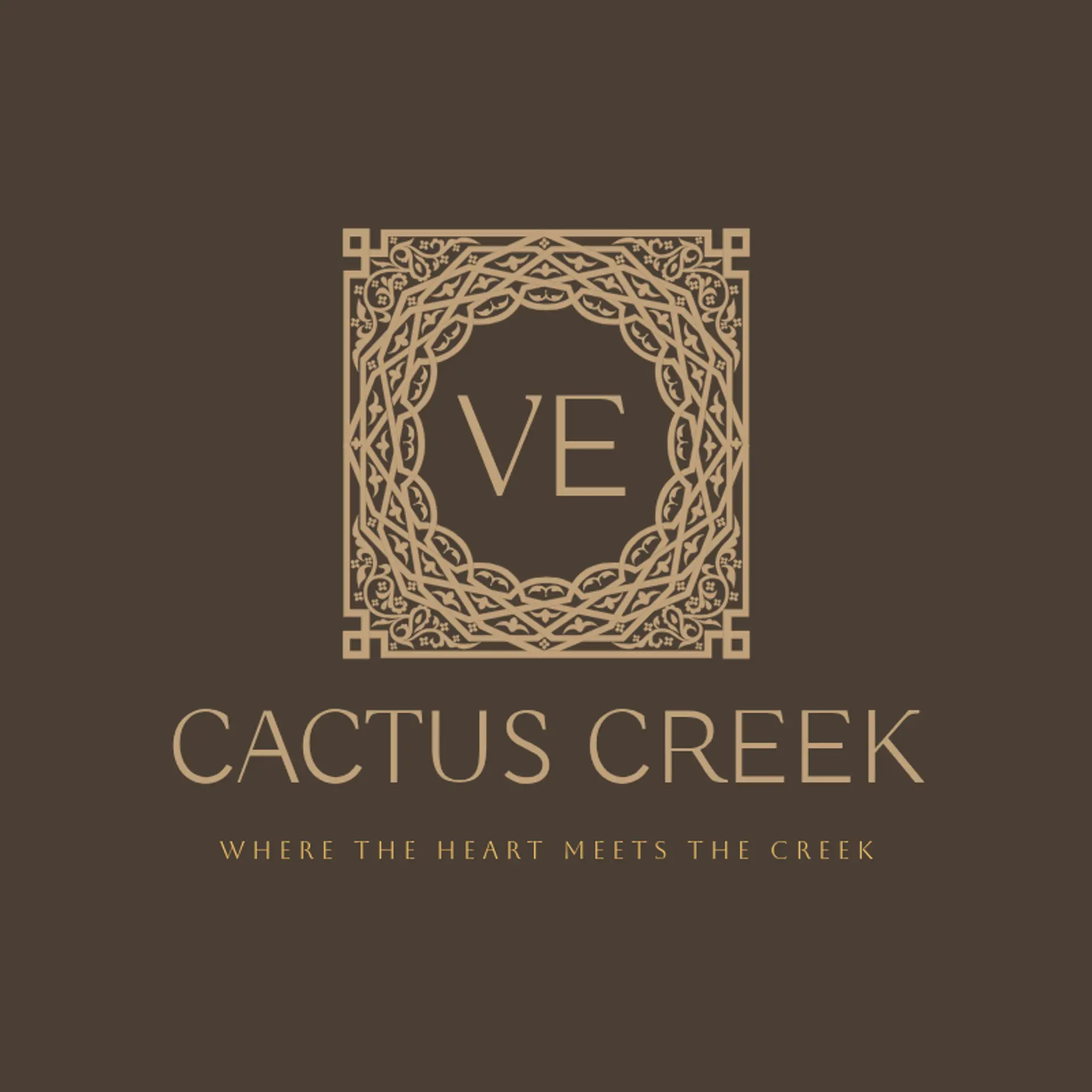 Cactus Creek logo for country music