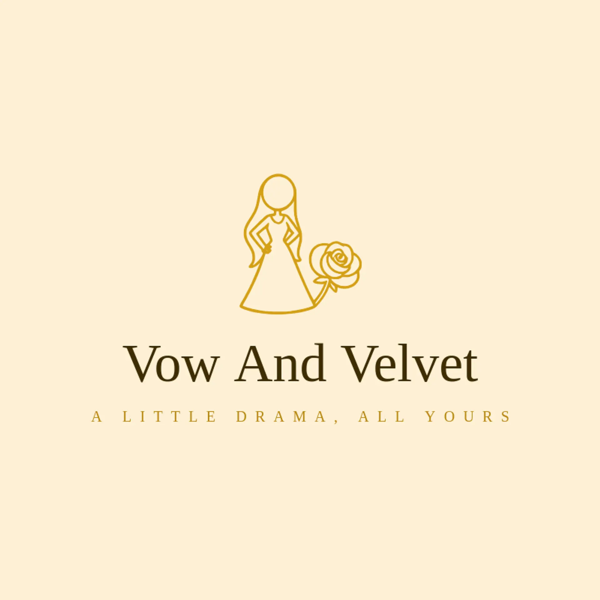 Vow and Velvet logo for bride