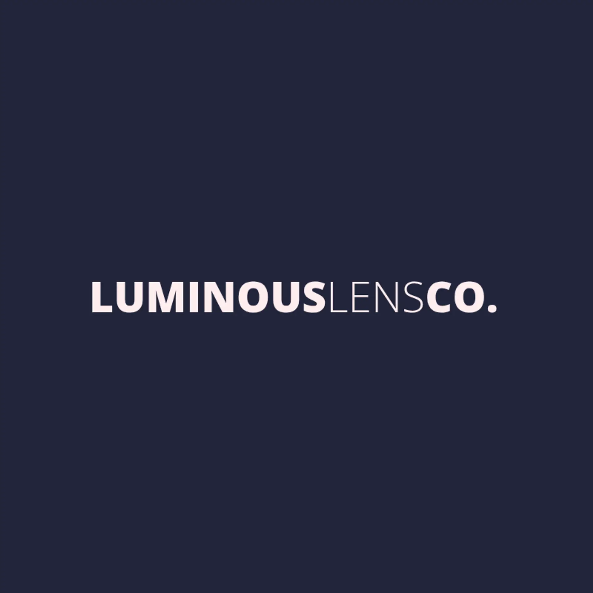 Luminous Lens Co. logo for photography business