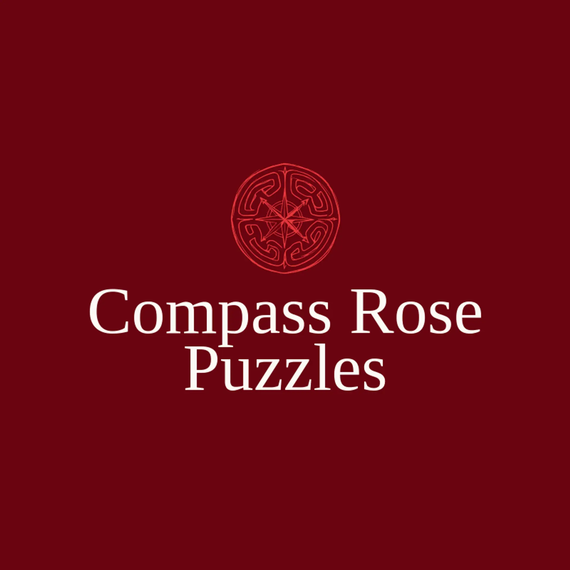 Compass Rose Puzzles logo for maze