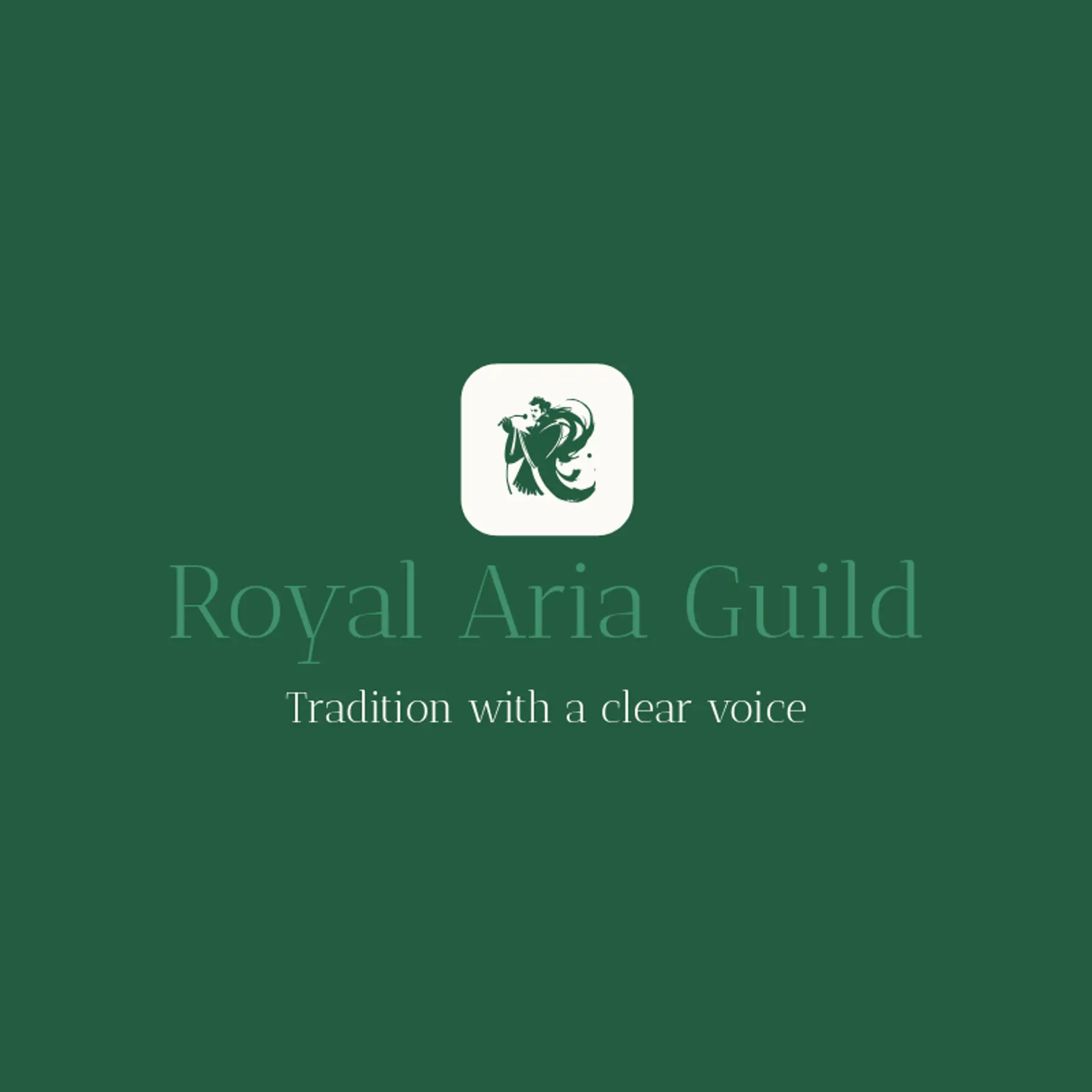 Royal Aria Guild logo for opera