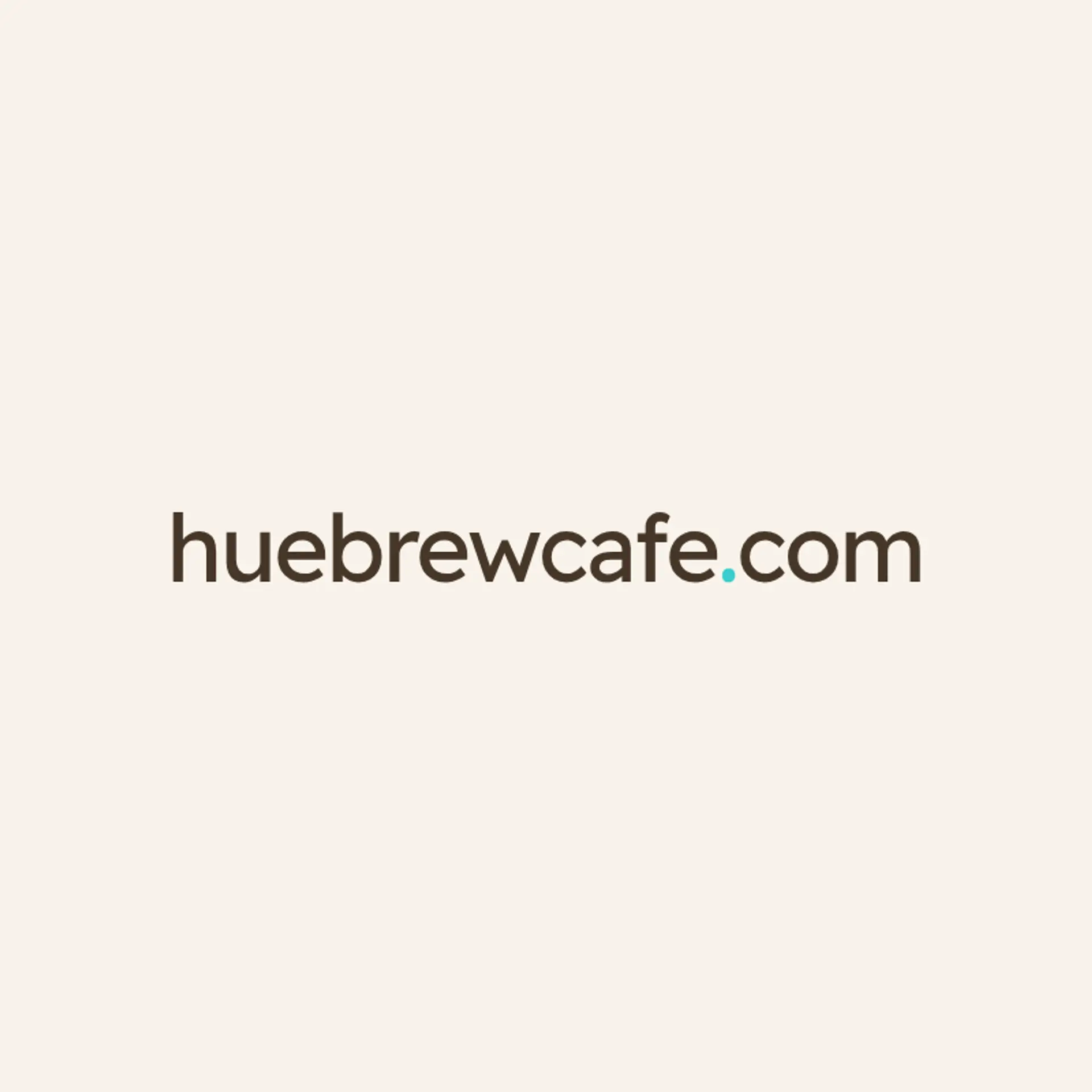 Hue Brew Cafe logo for unique cafe