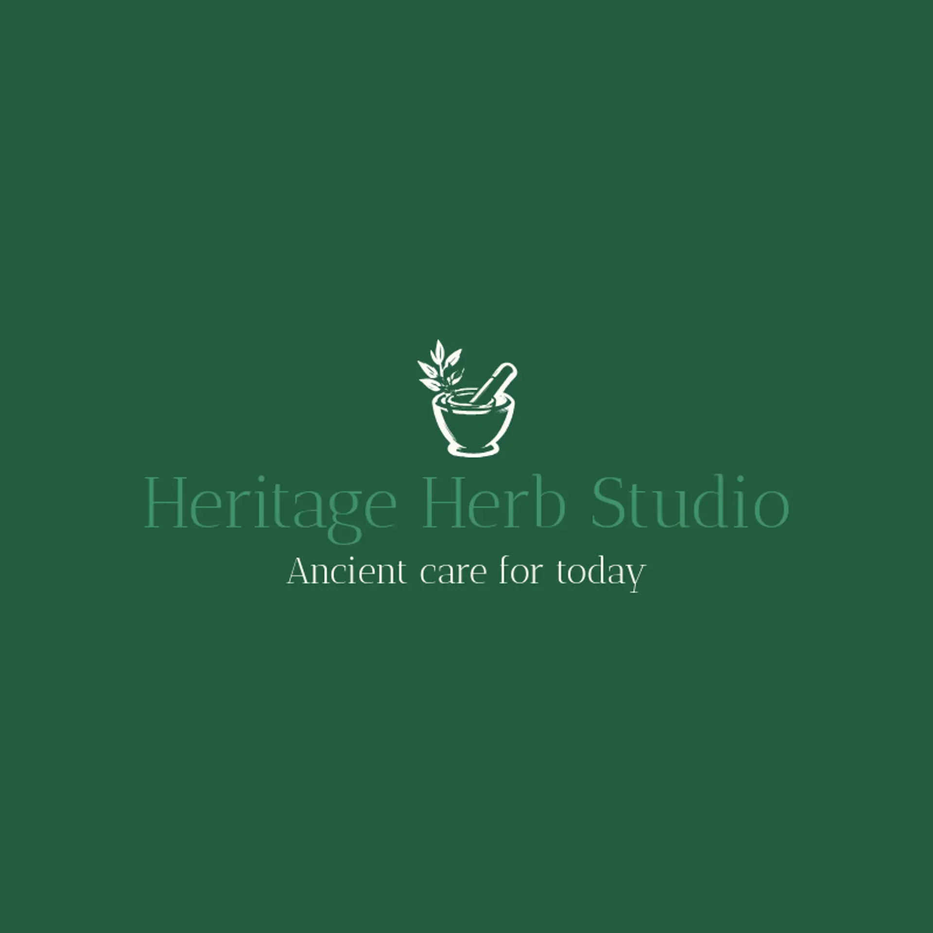 Heritage Herb Studio logo for ayurvedic