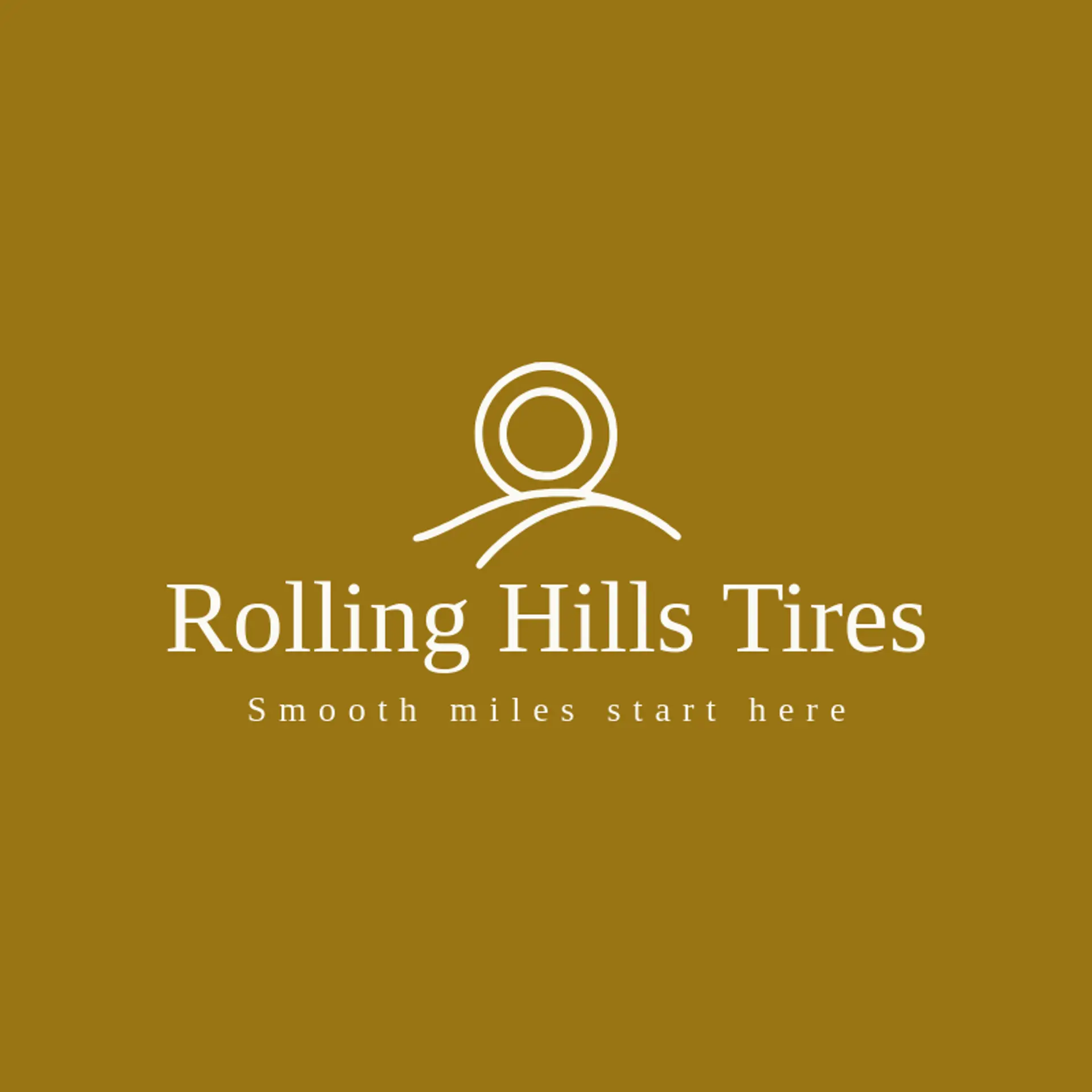 Rolling Hills Tires logo for tire shop