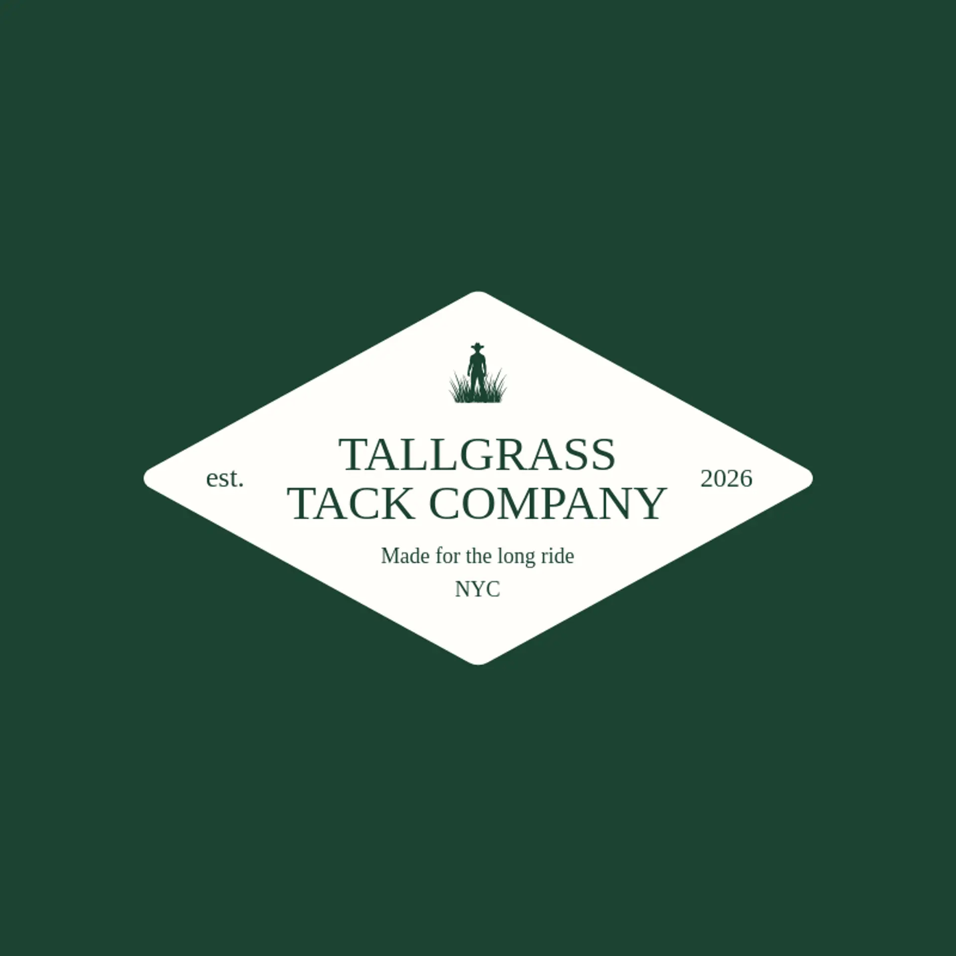 Tallgrass Tack Company logo for cowgirl