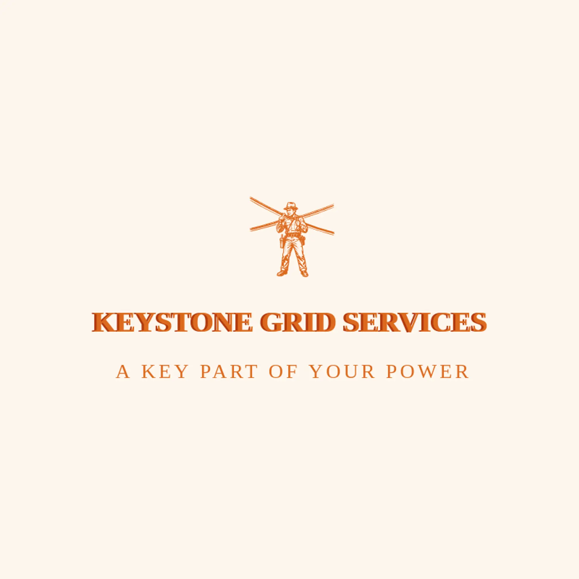 Keystone Grid Services logo for lineman