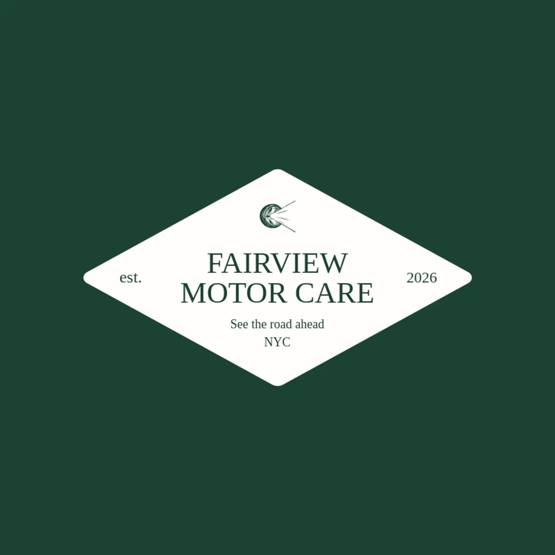 Fairview Motor Care logo for car repair