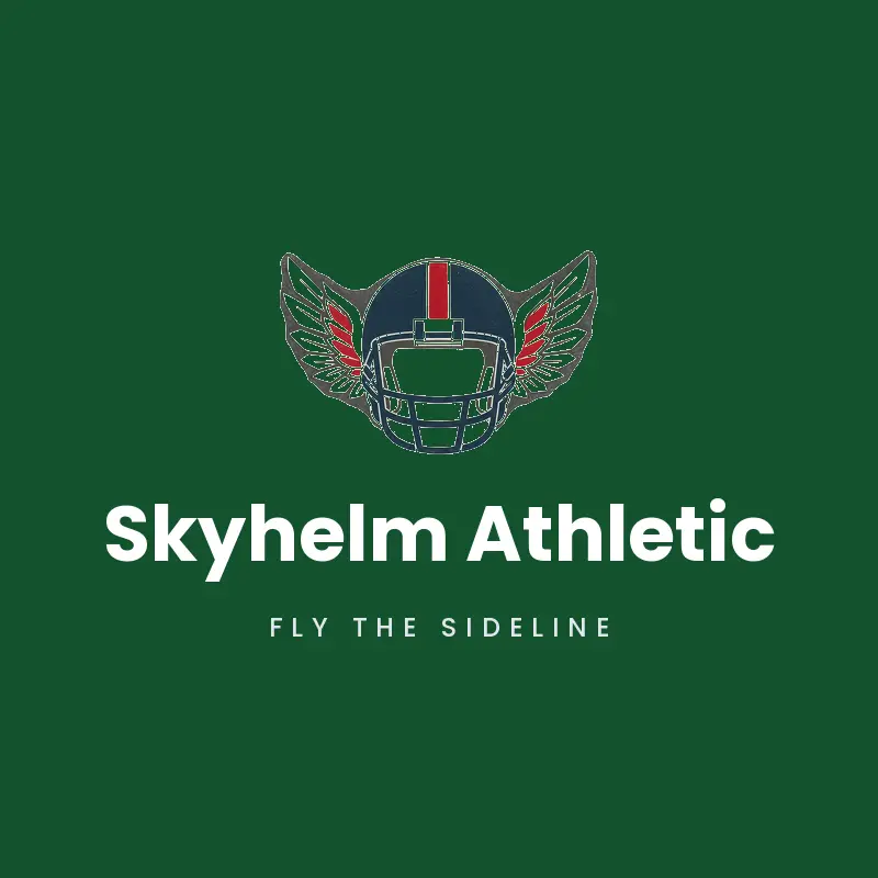 Winged helmet football team logo for Skyhelm Athletic