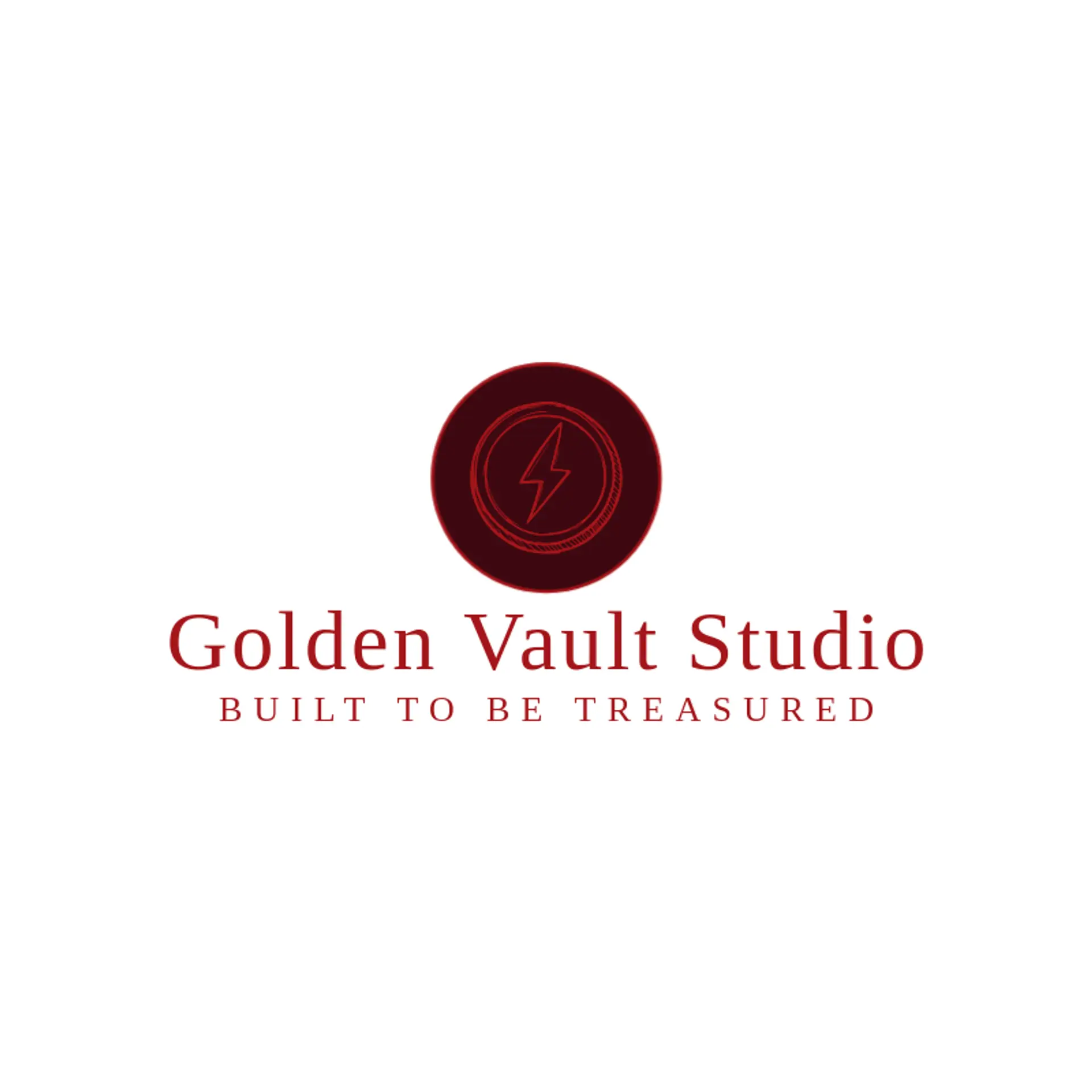 Golden Vault Studio logo for coin