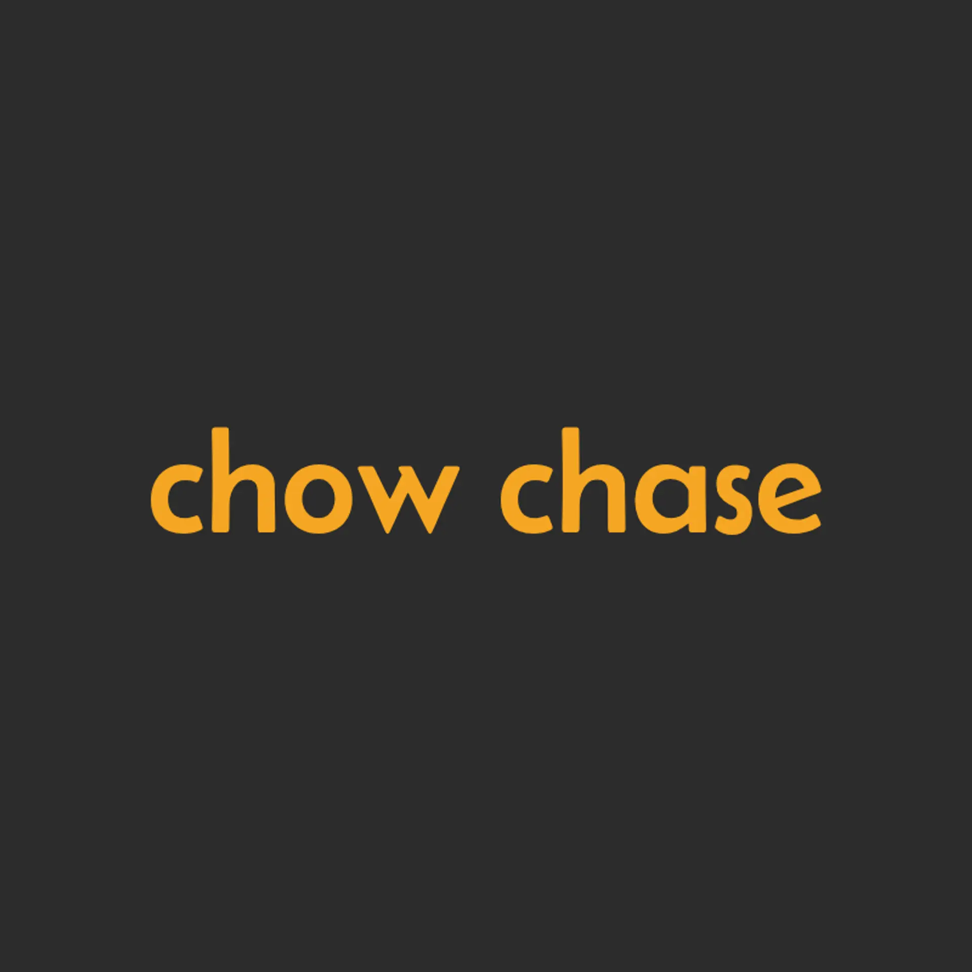 Chow Chase logo for cool restaurant