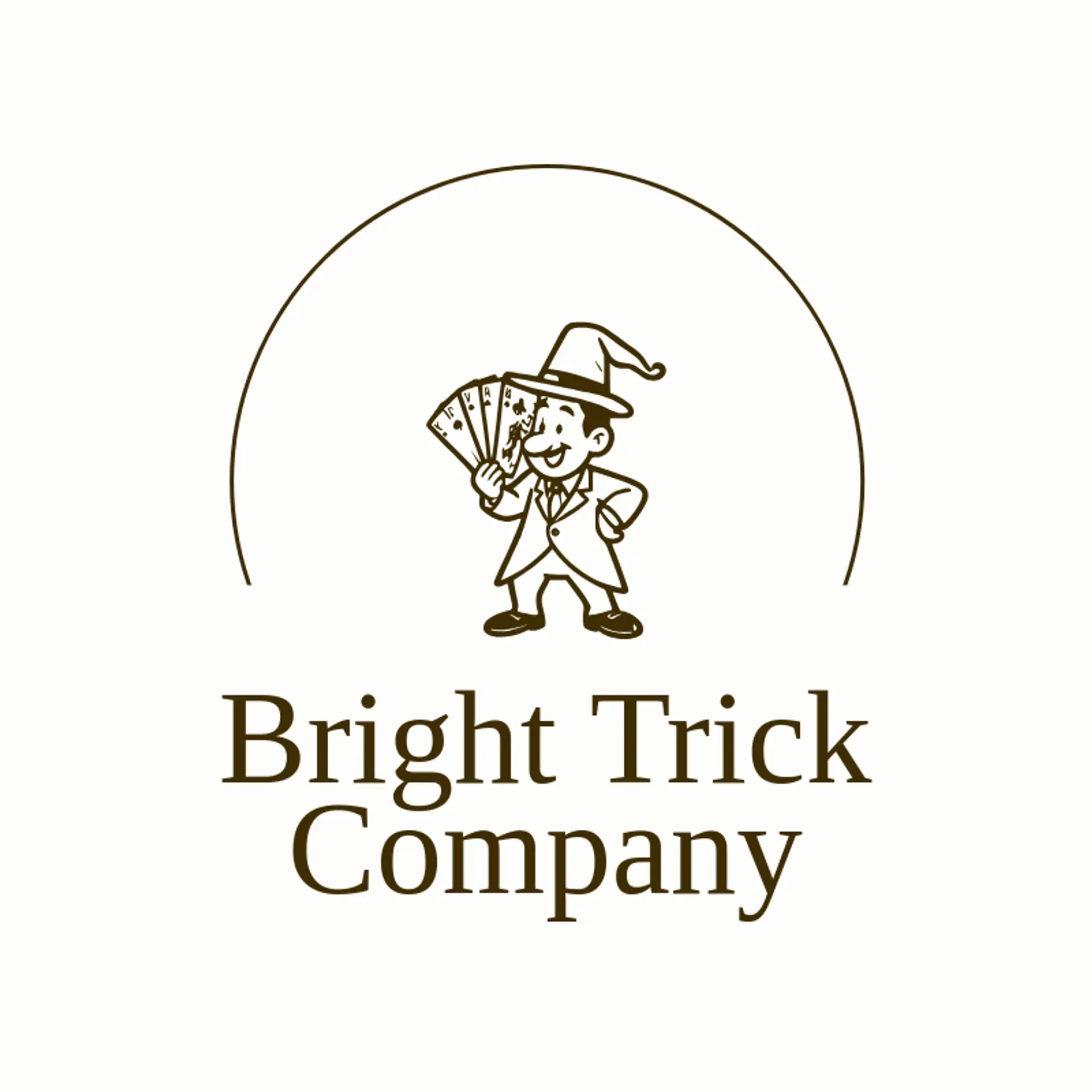 Bright Trick Company logo for magician