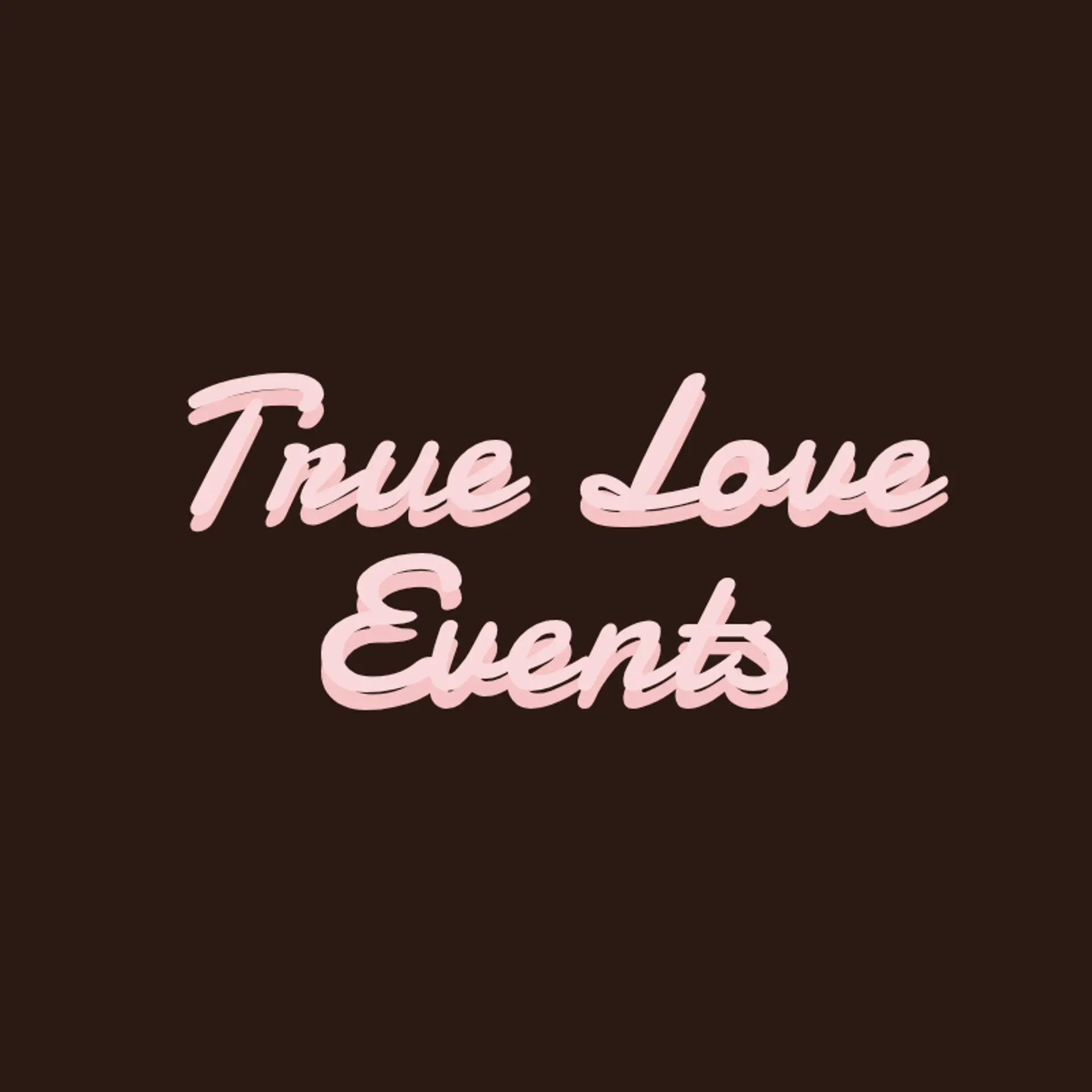 True Love Events logo for best wedding