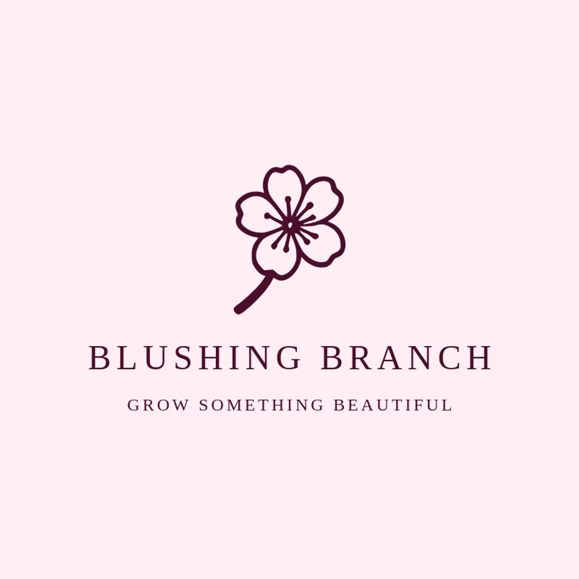 Blushing Branch logo for cherry blossom