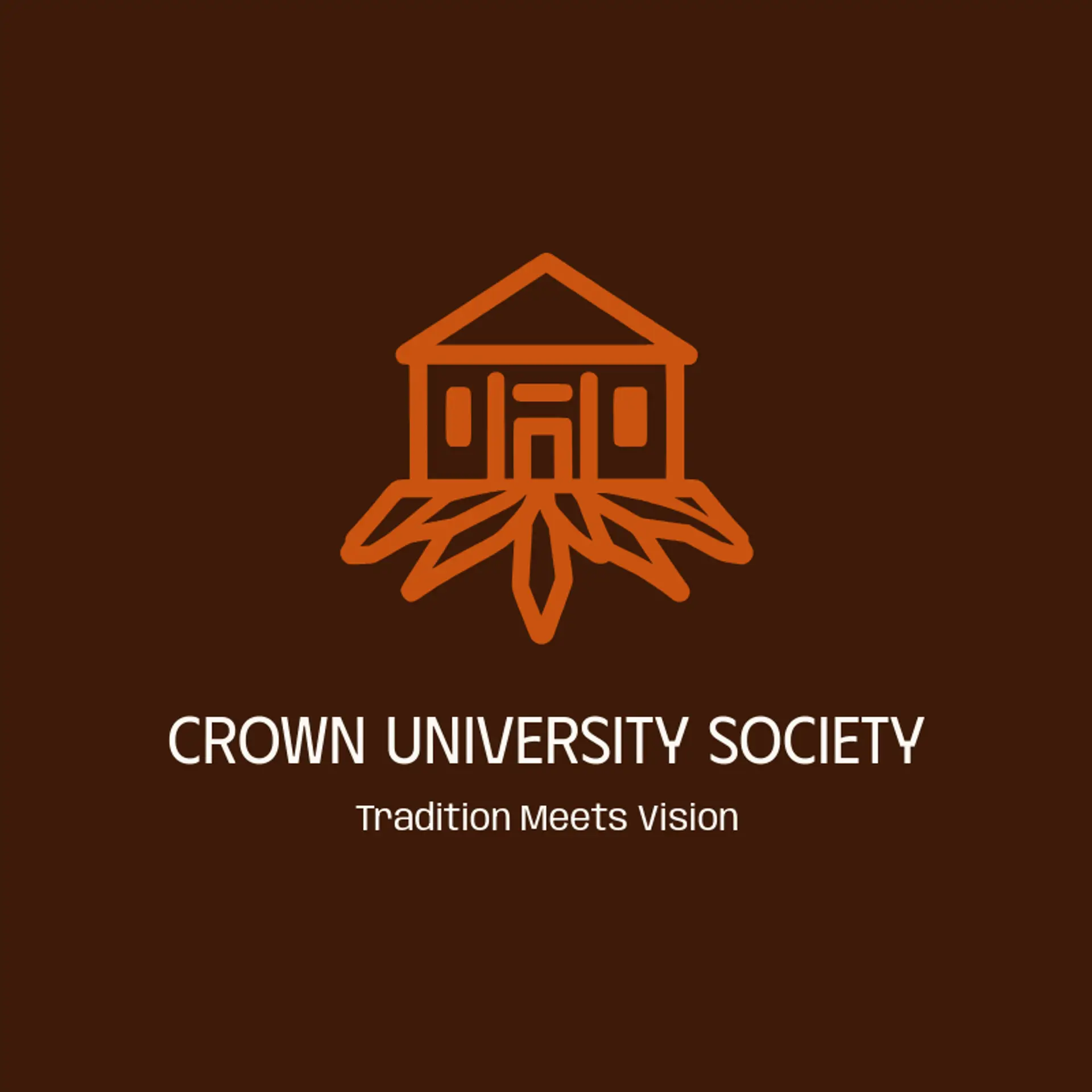 Crown University Society logo for university