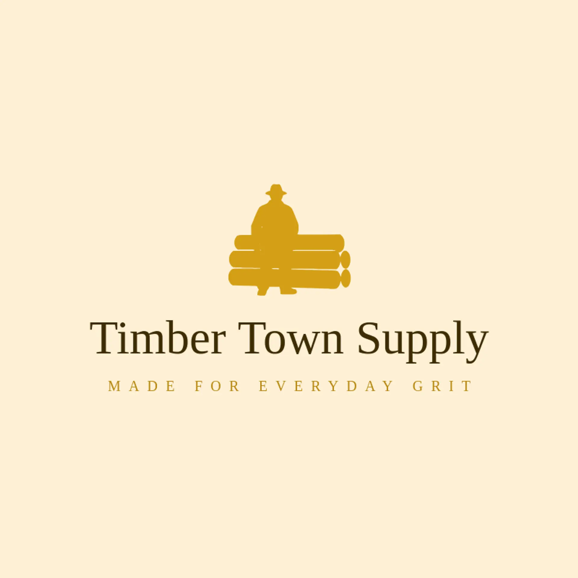 Timber Town Supply logo for lumberjack
