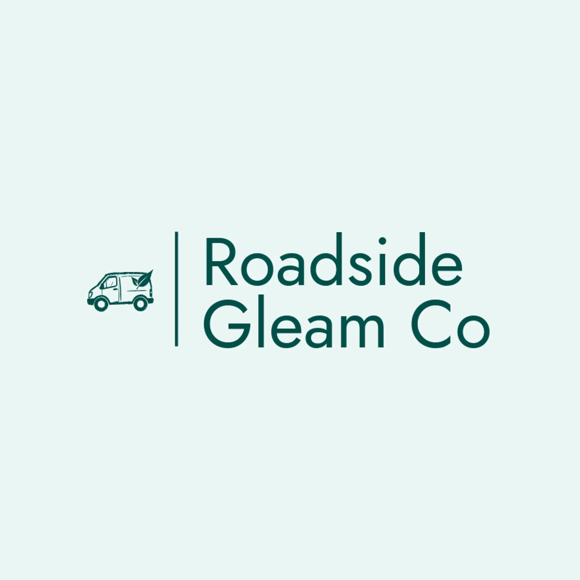 Roadside Gleam Co logo for car detailing