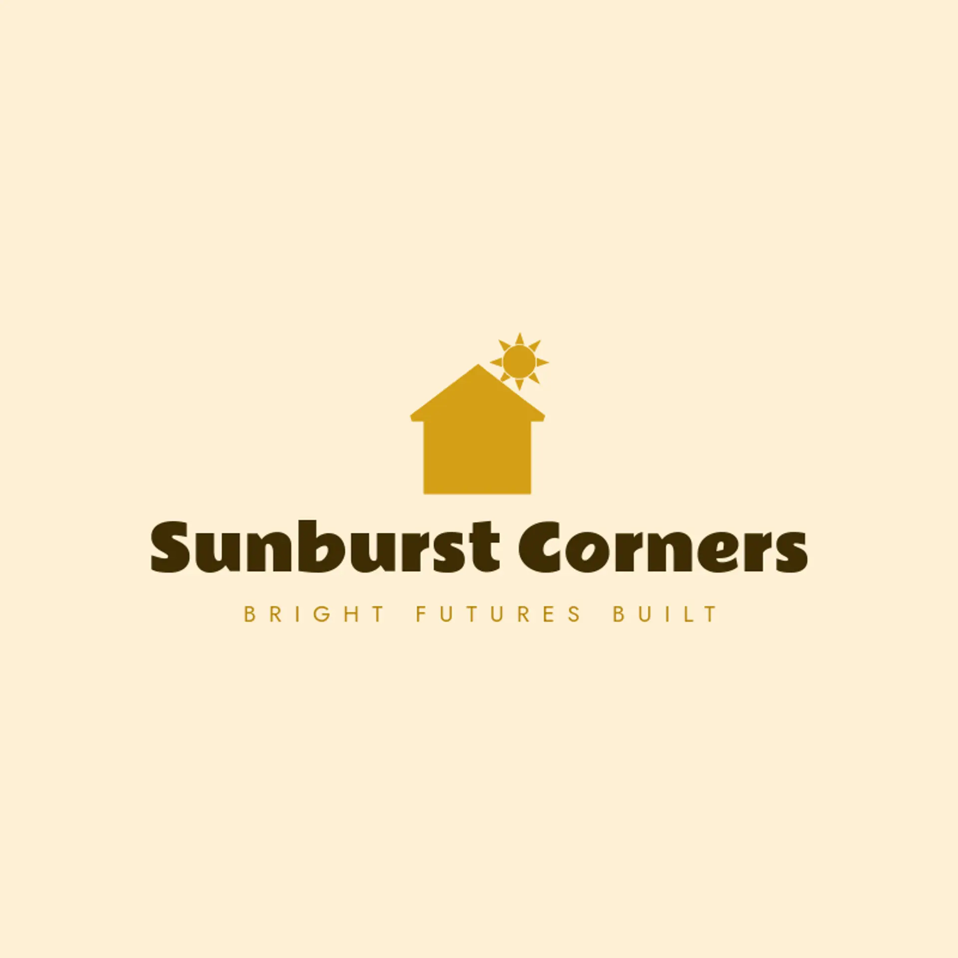 Sunburst Corners logo for house