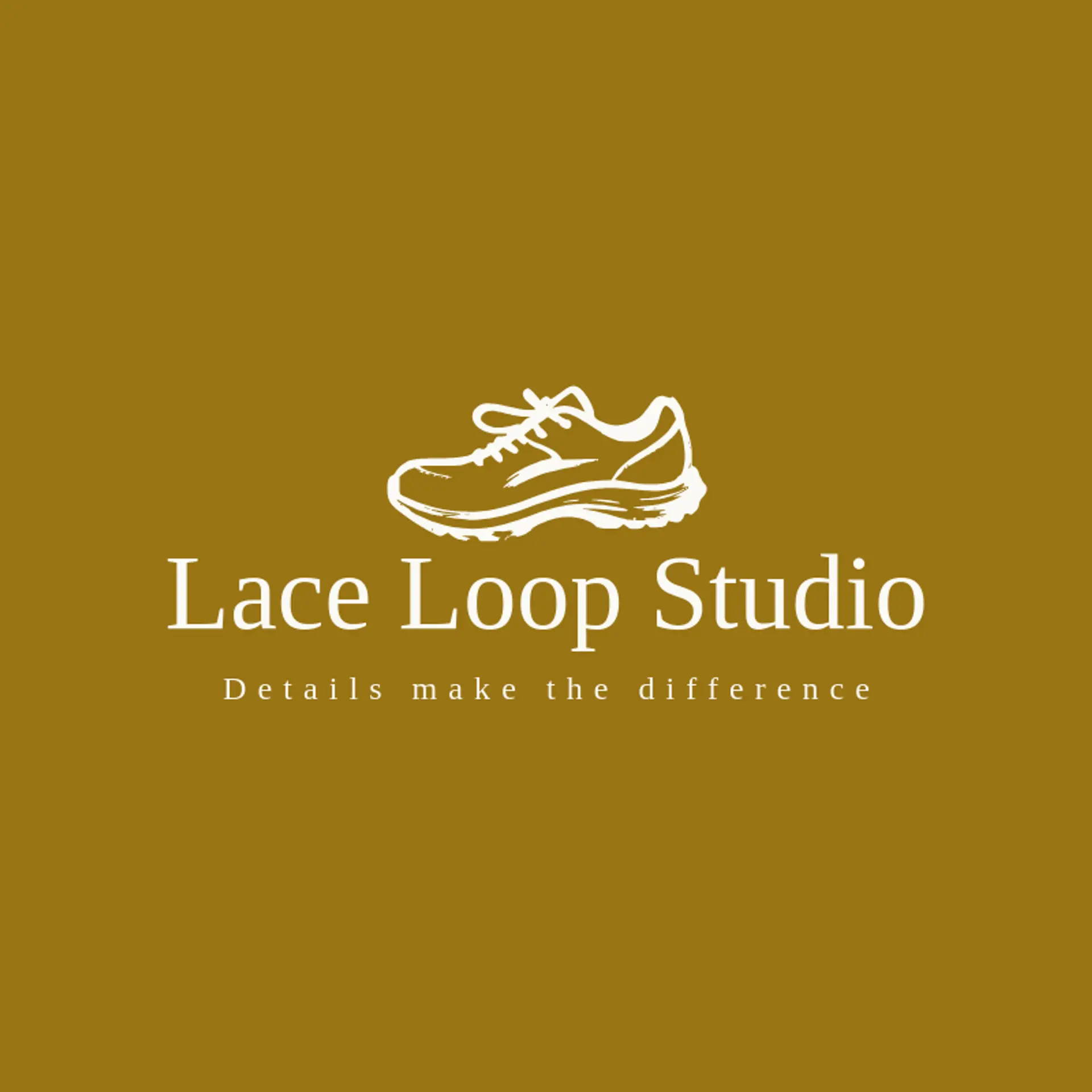 Lace Loop Studio logo for shoe store