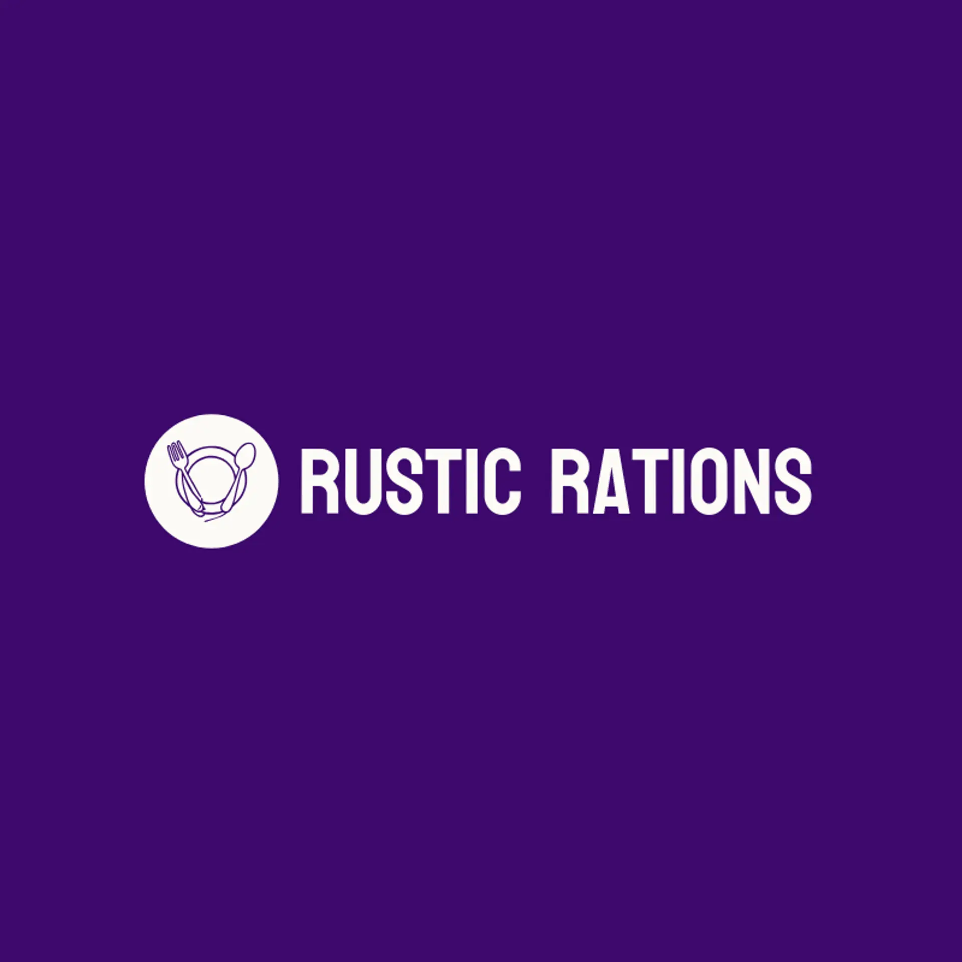 Rustic Rations logo for canteen
