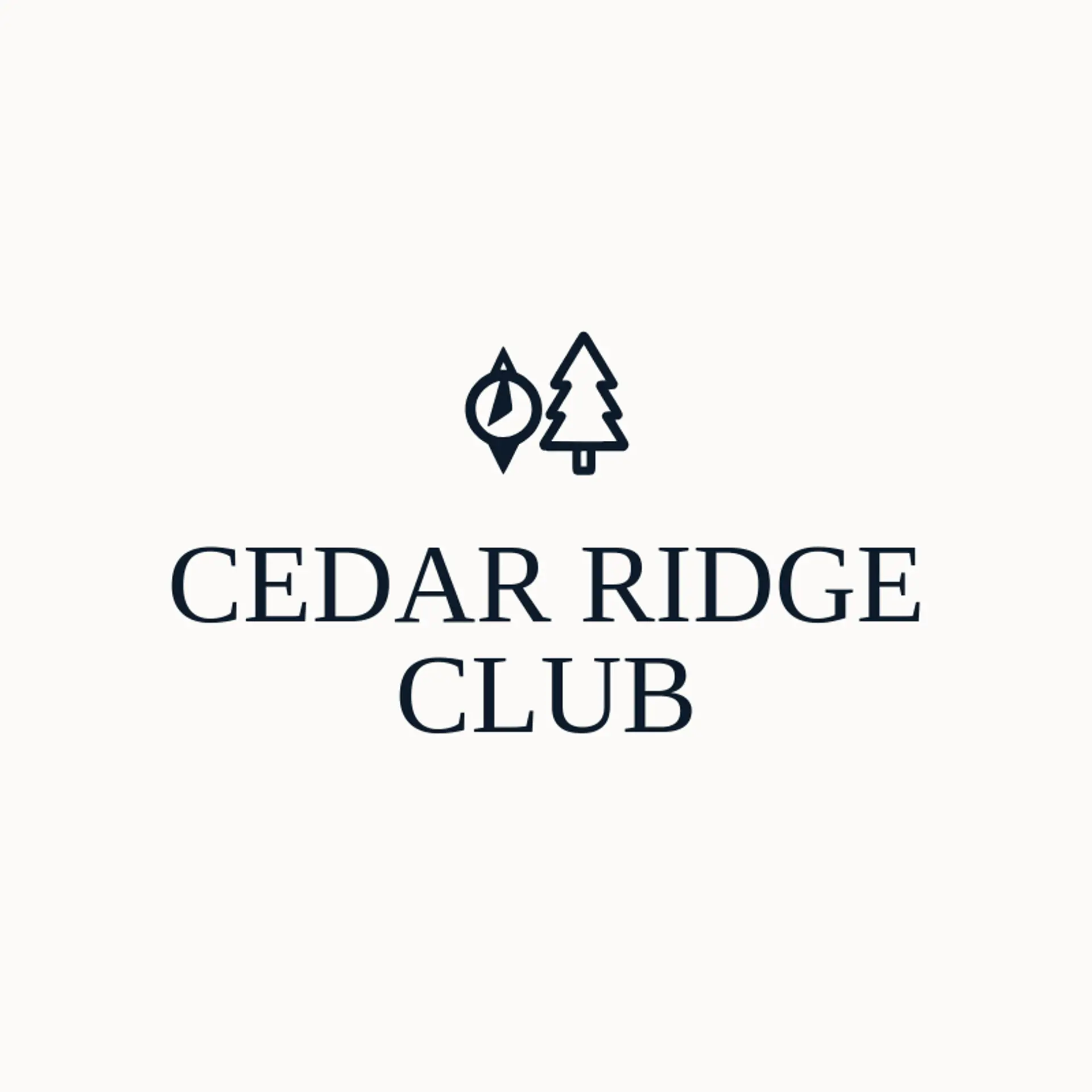 Cedar Ridge Club logo for pine tree