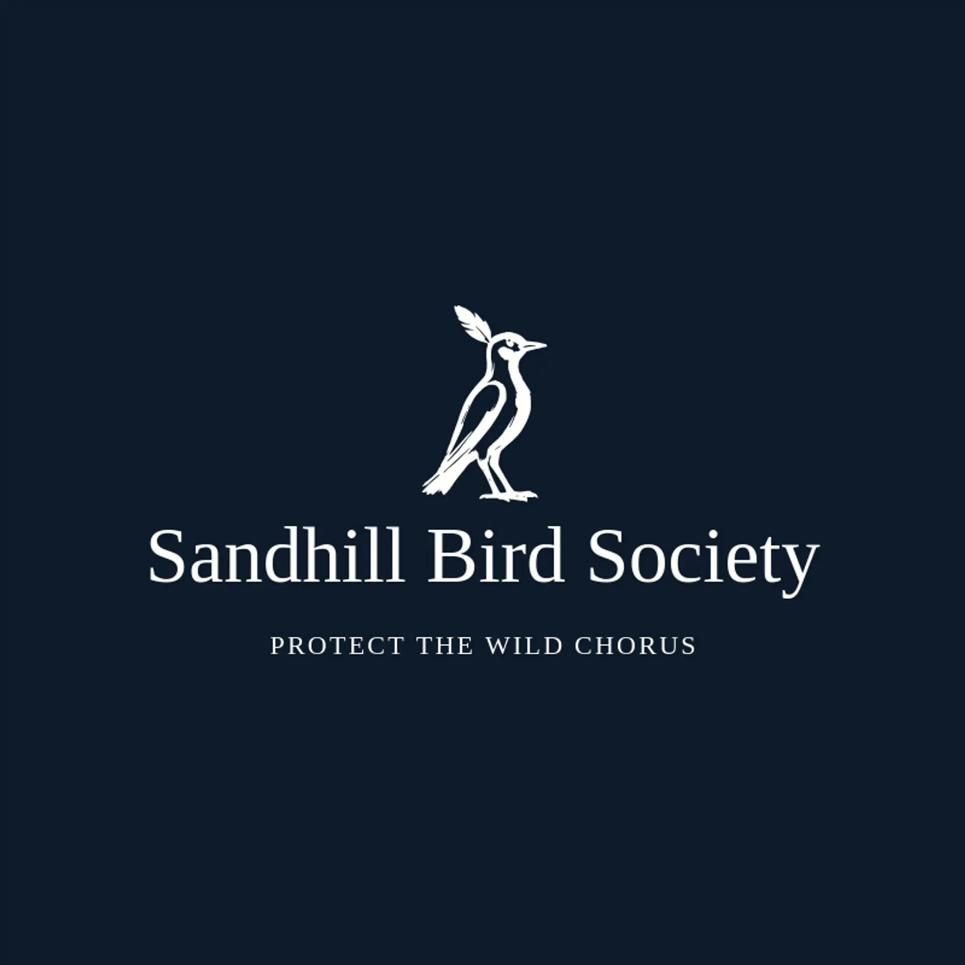 Sandhill Bird Society logo for Desert