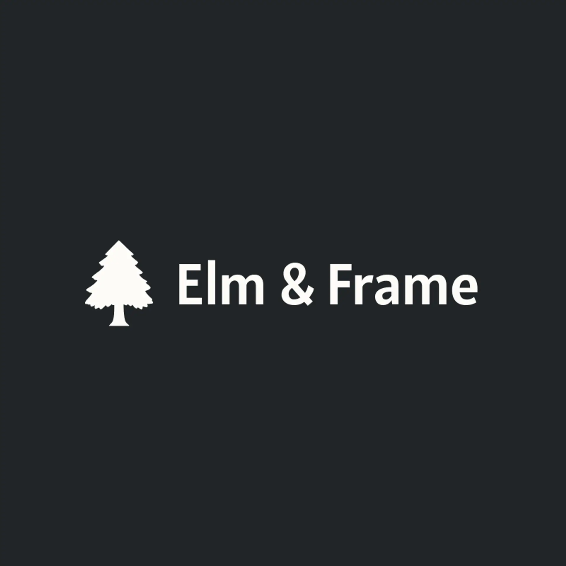 Elm & Frame logo for tree
