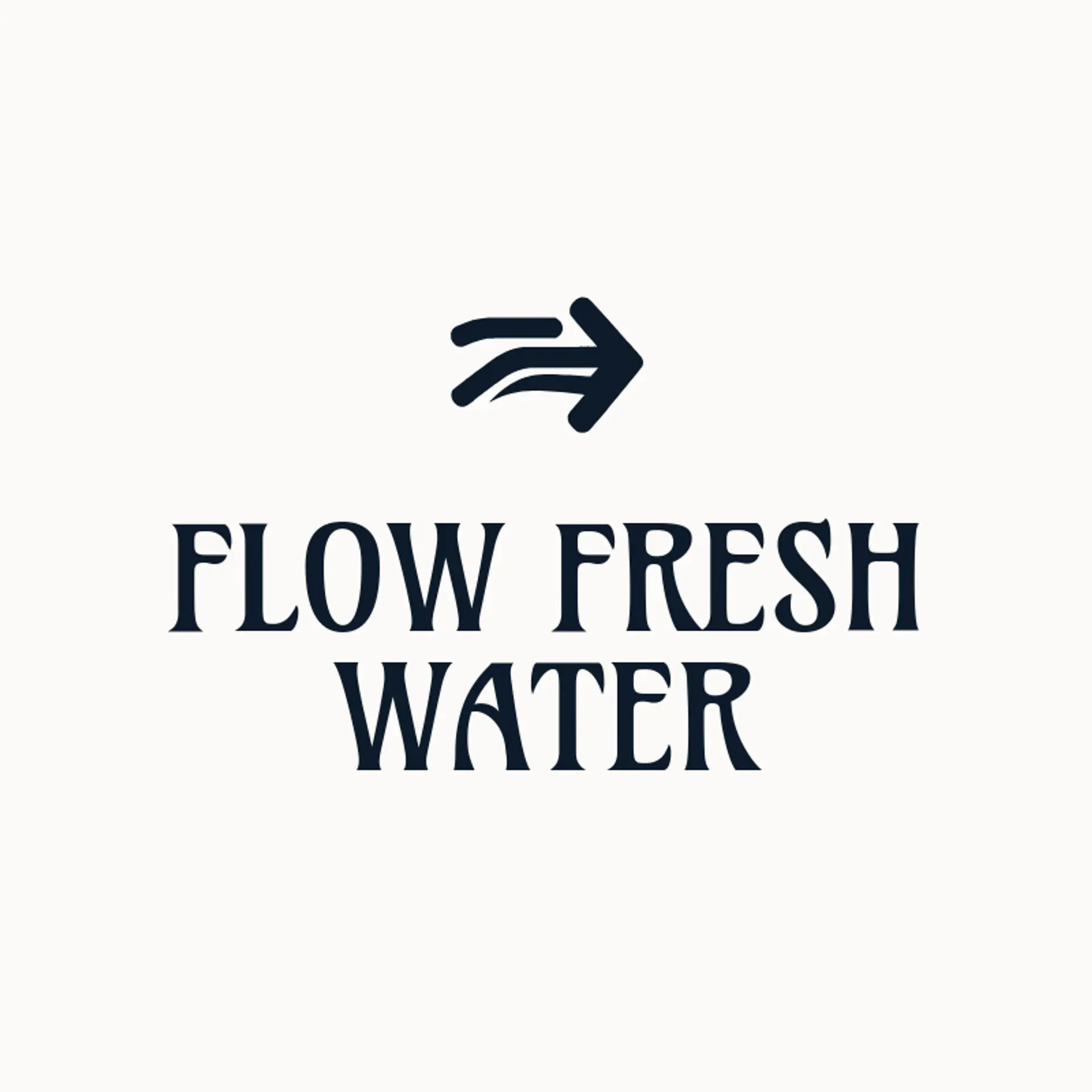 Flow Fresh Water logo for water refilling station
