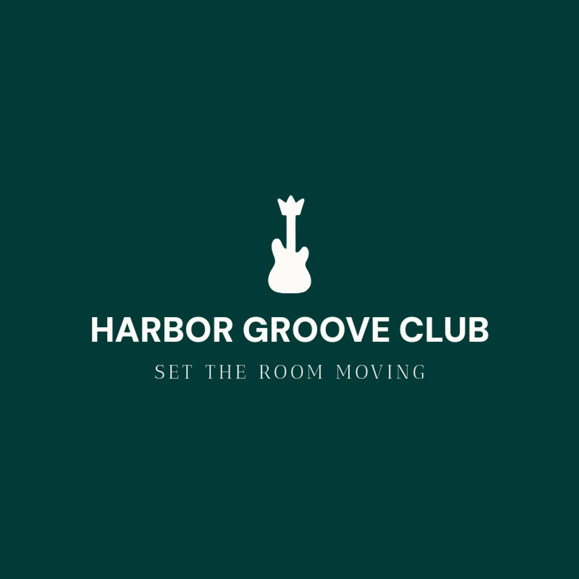Harbor Groove Club logo for bass