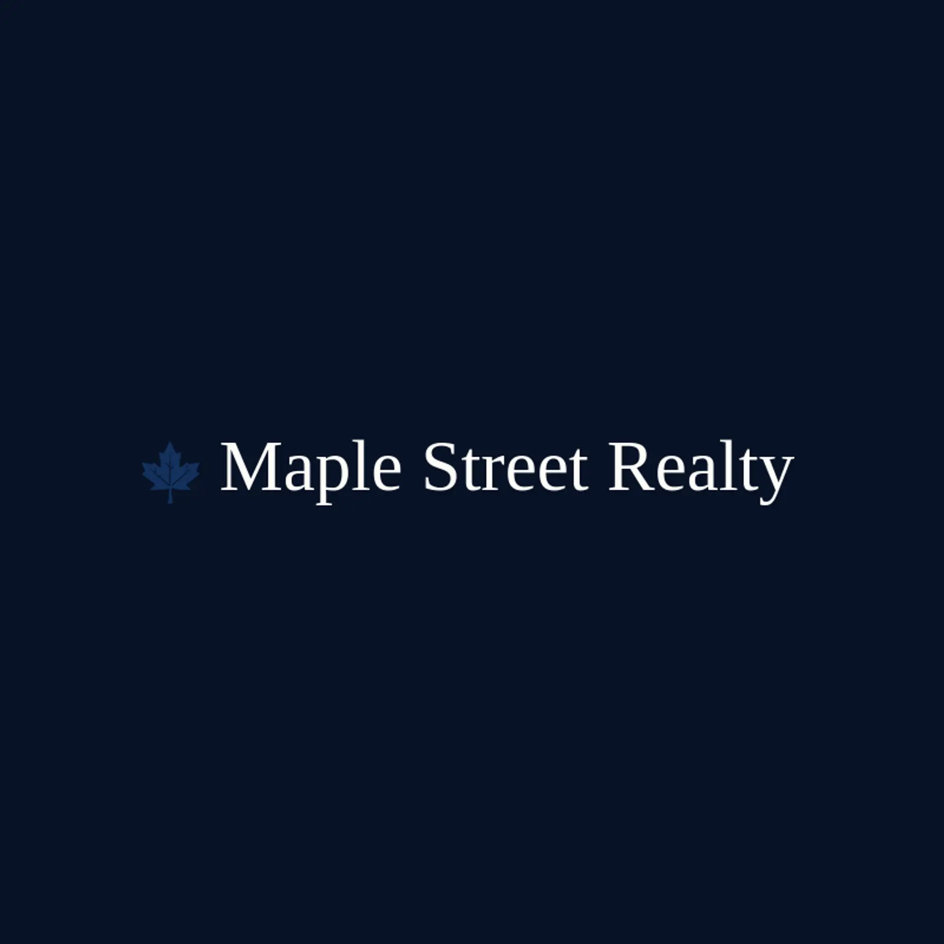 Maple Street Realty logo for real estate agent