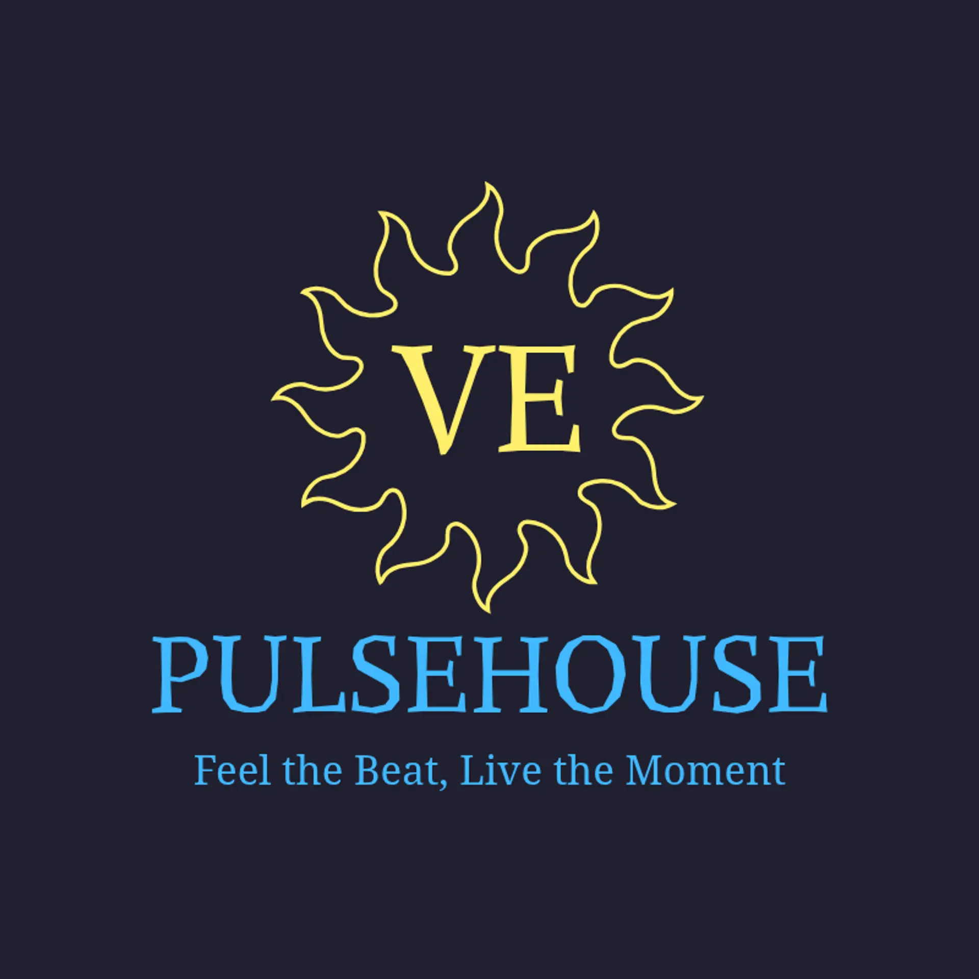 PulseHouse logo for house music