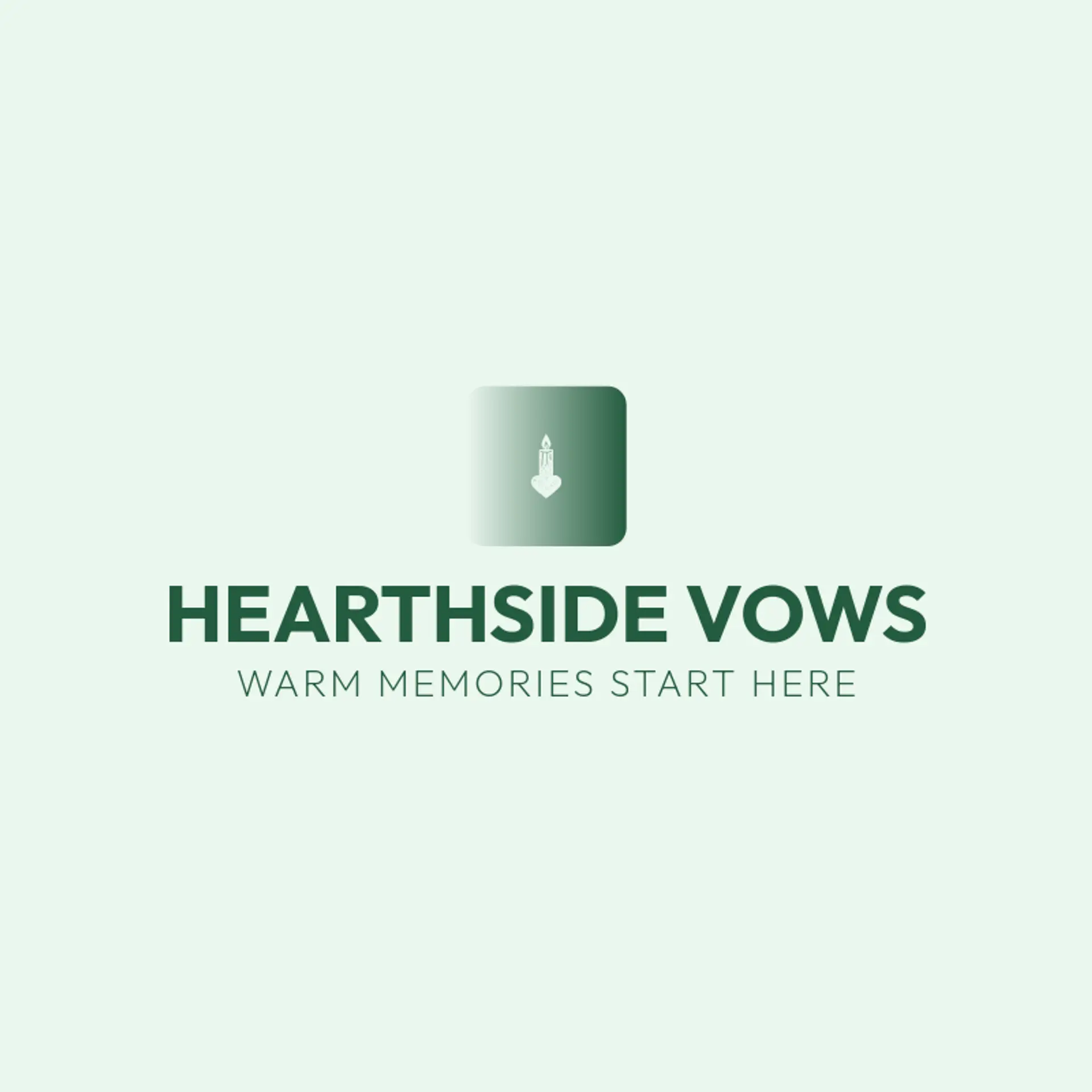 Hearthside Vows logo for matrimony