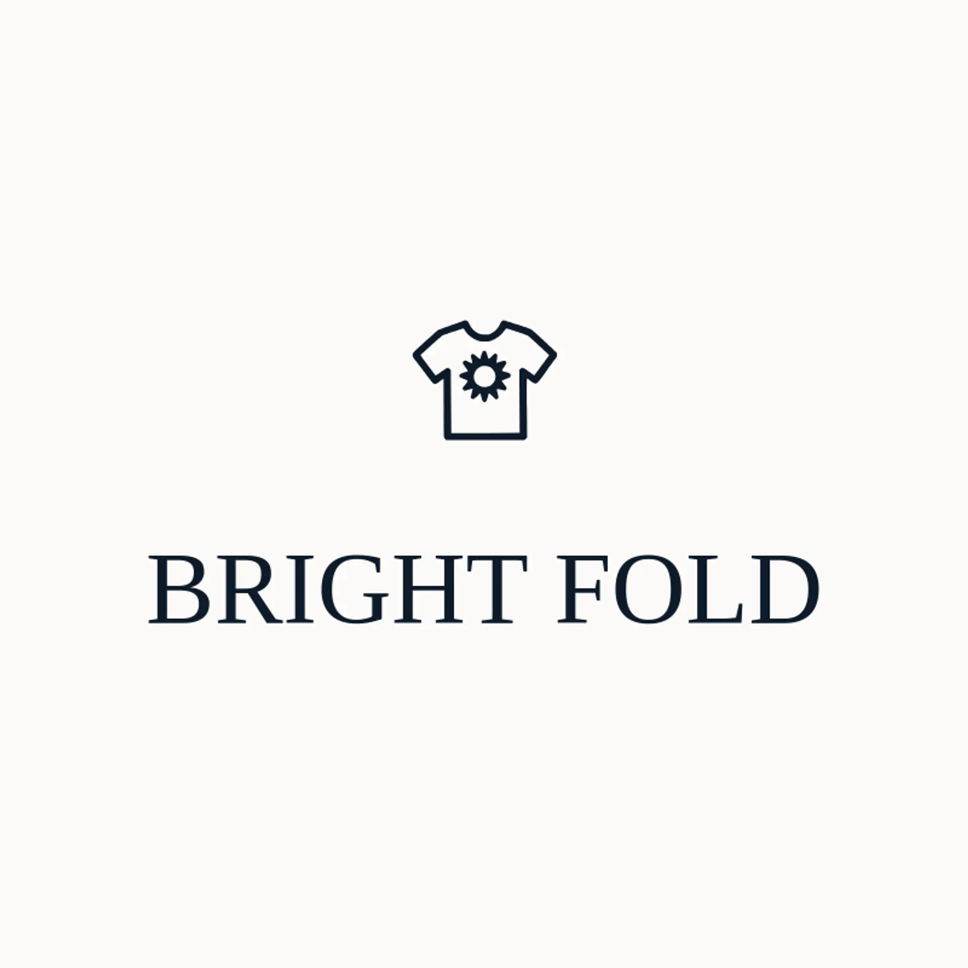 Bright Fold logo for clothes
