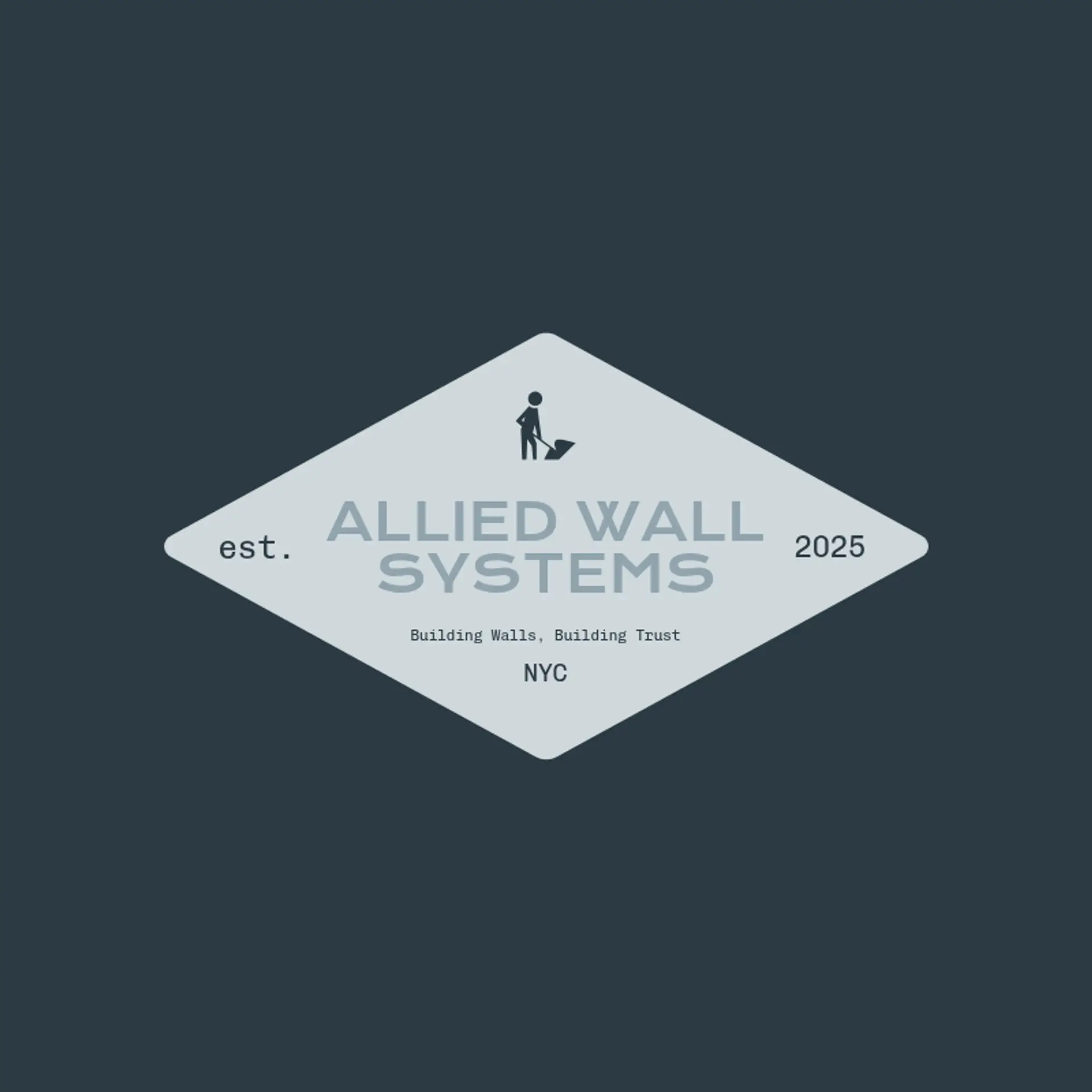 Allied Wall Systems logo for construction dry wall