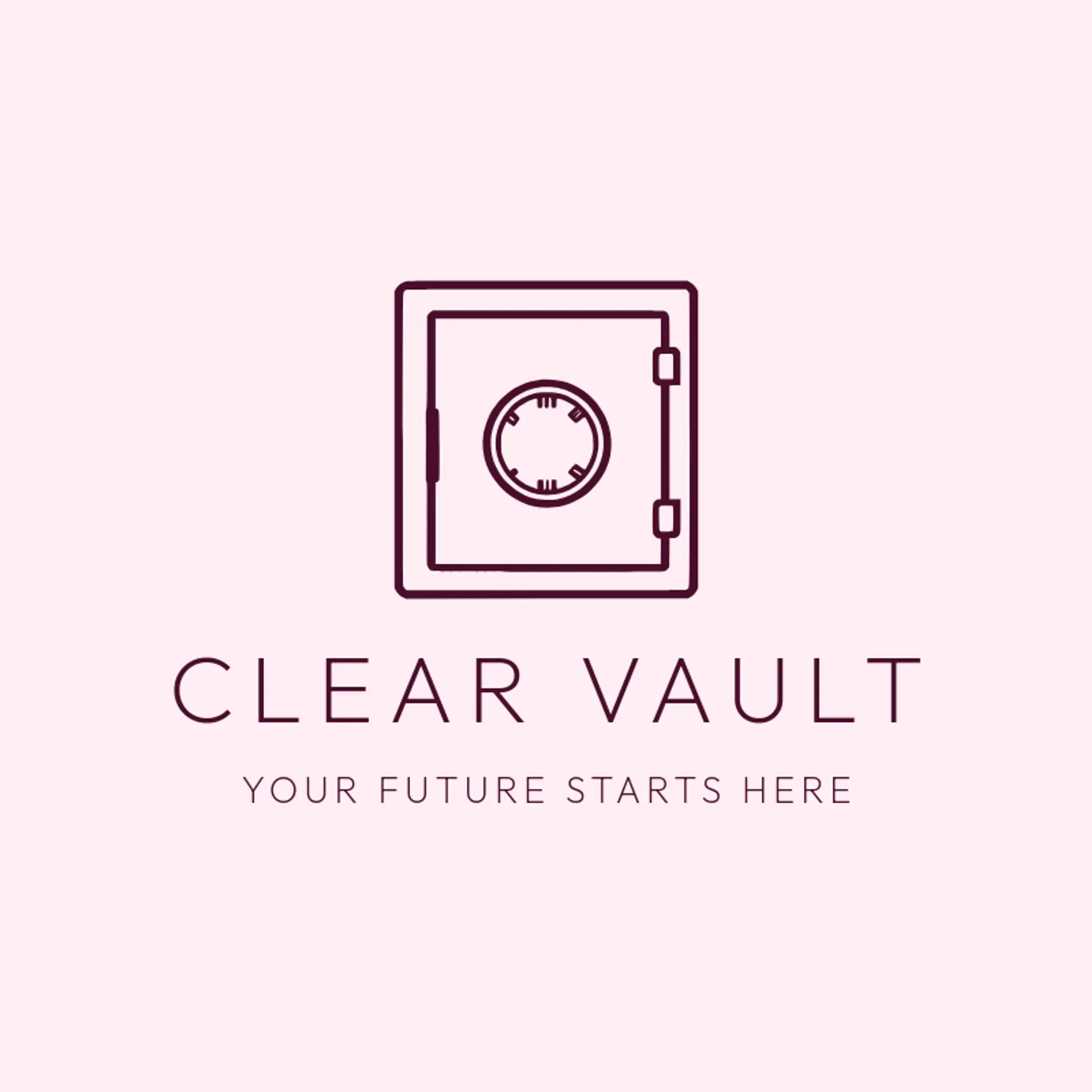 Clear Vault logo for money
