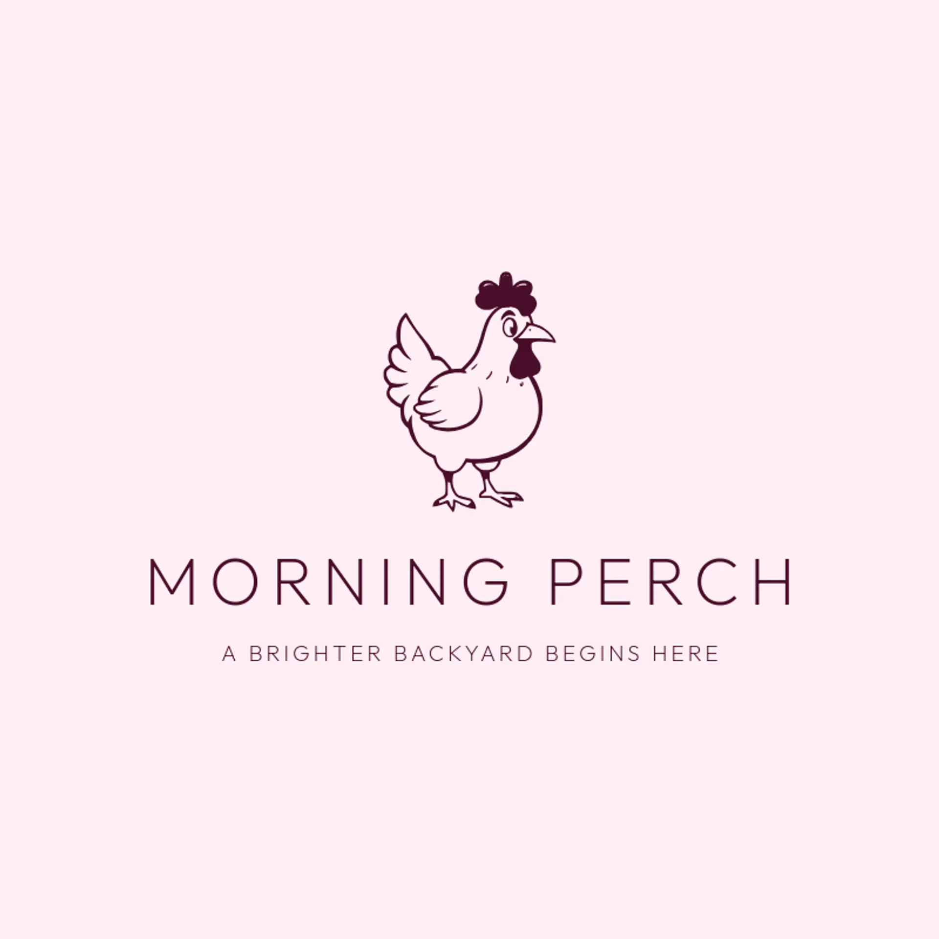 Morning Perch logo for birdhouse