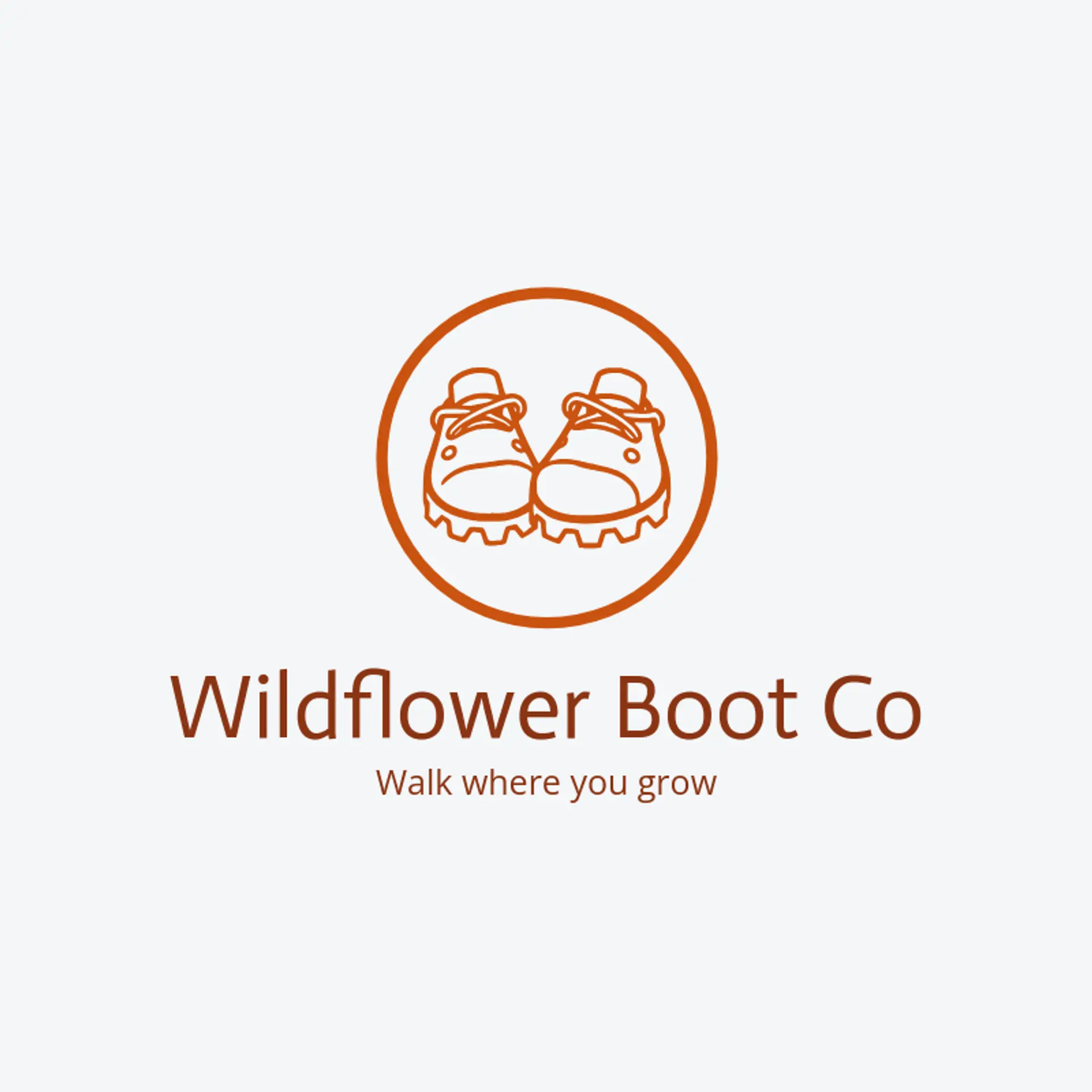 Wildflower Boot Co logo for boots