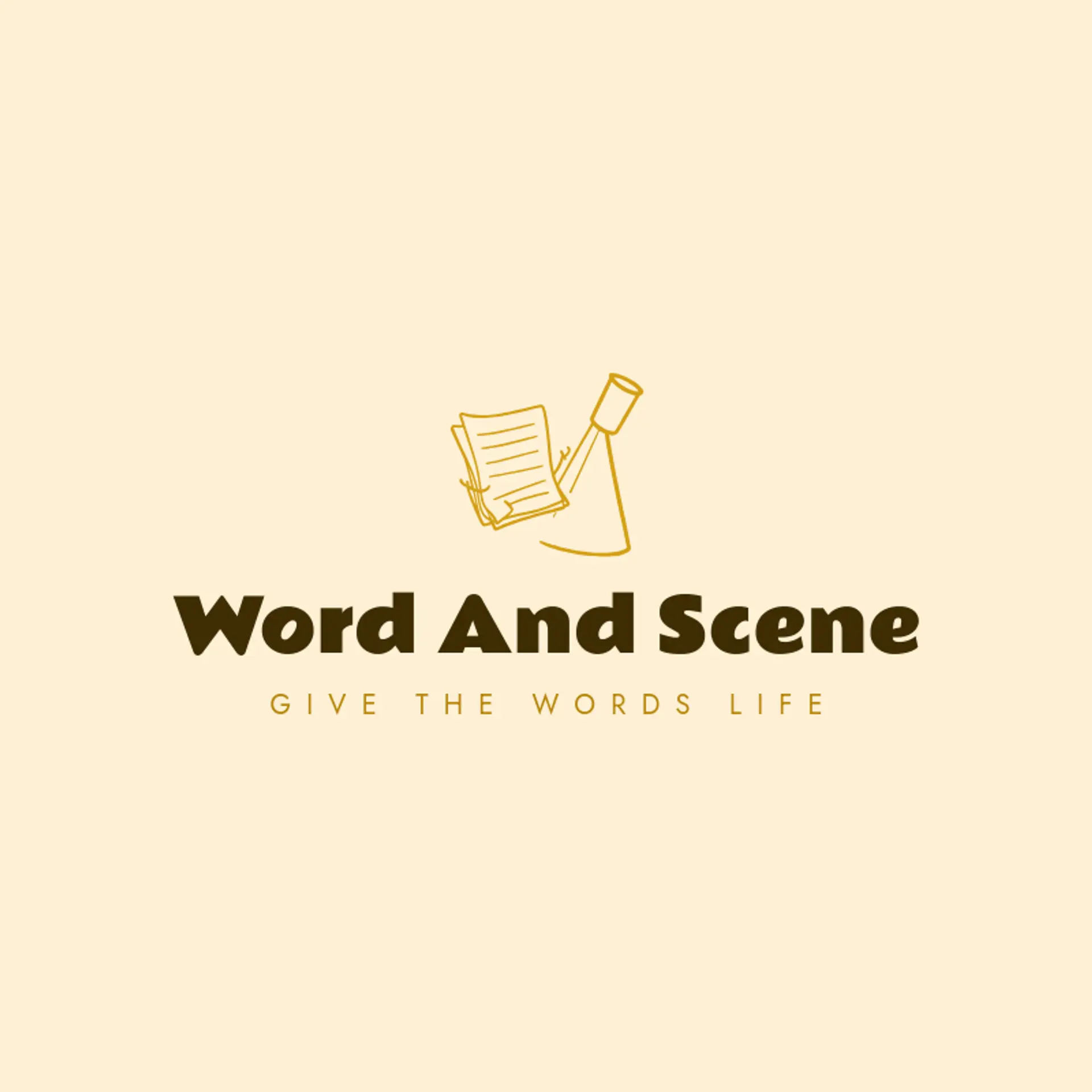 Word And Scene logo for drama