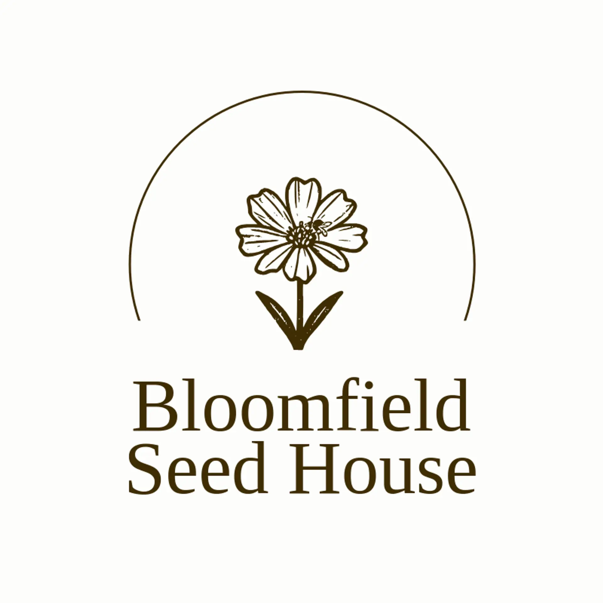 Bloomfield Seed House logo for wildflower