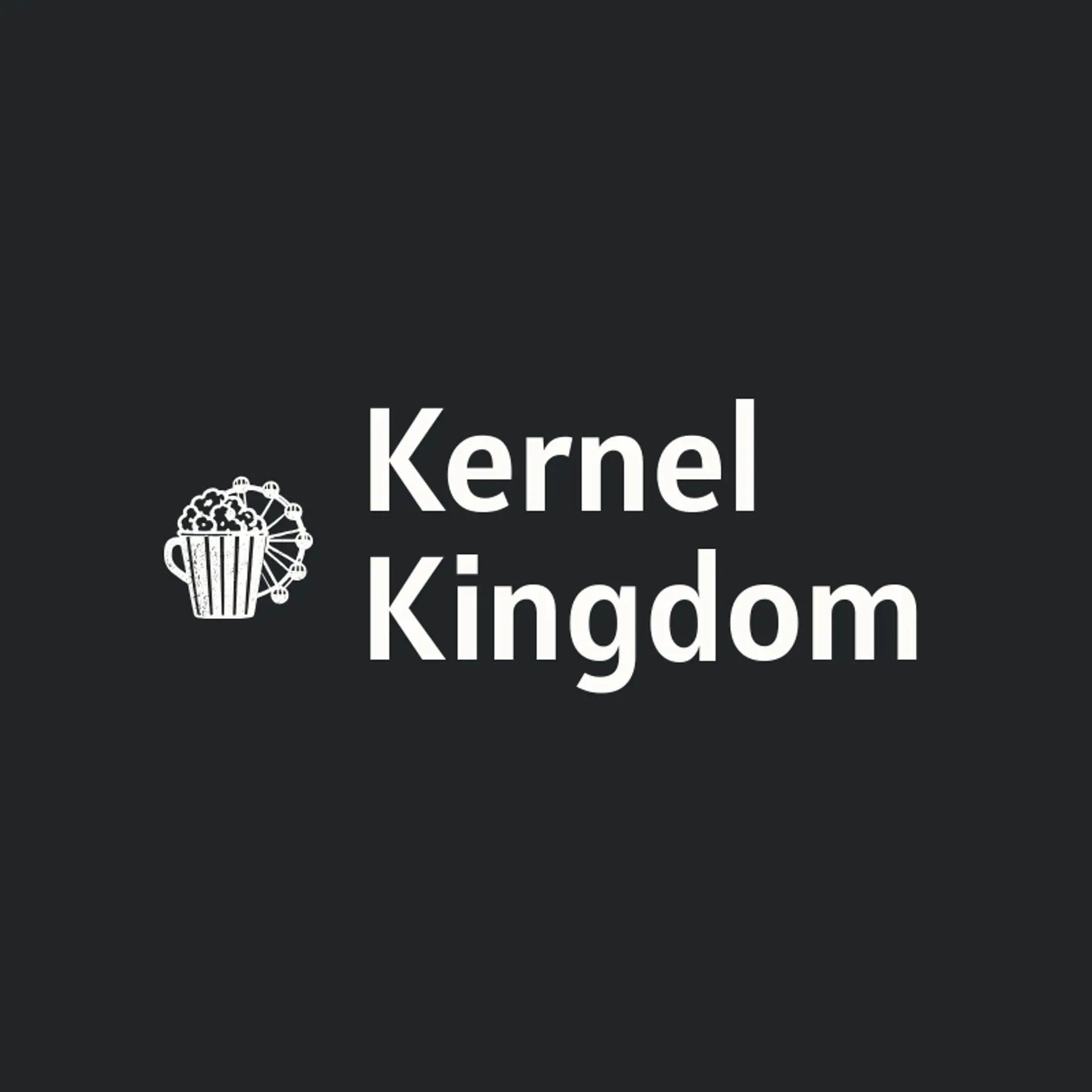 Kernel Kingdom logo for amusement park