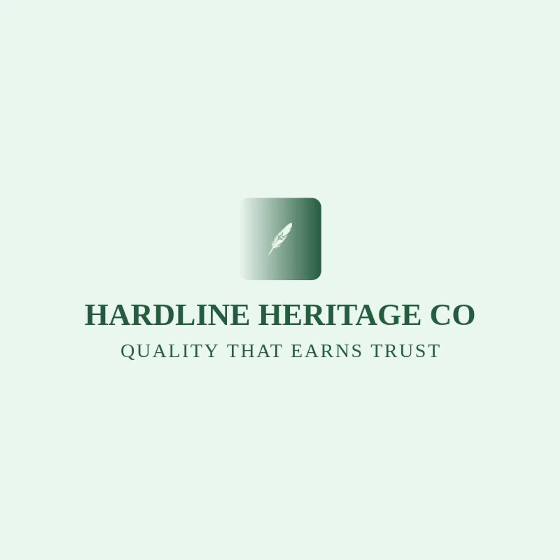 Hardline Heritage Co logo for masculine