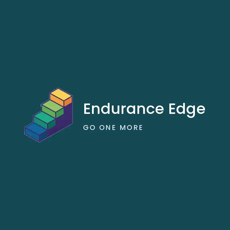 The gym name Endurance Edge as a branded logo in an isometric style