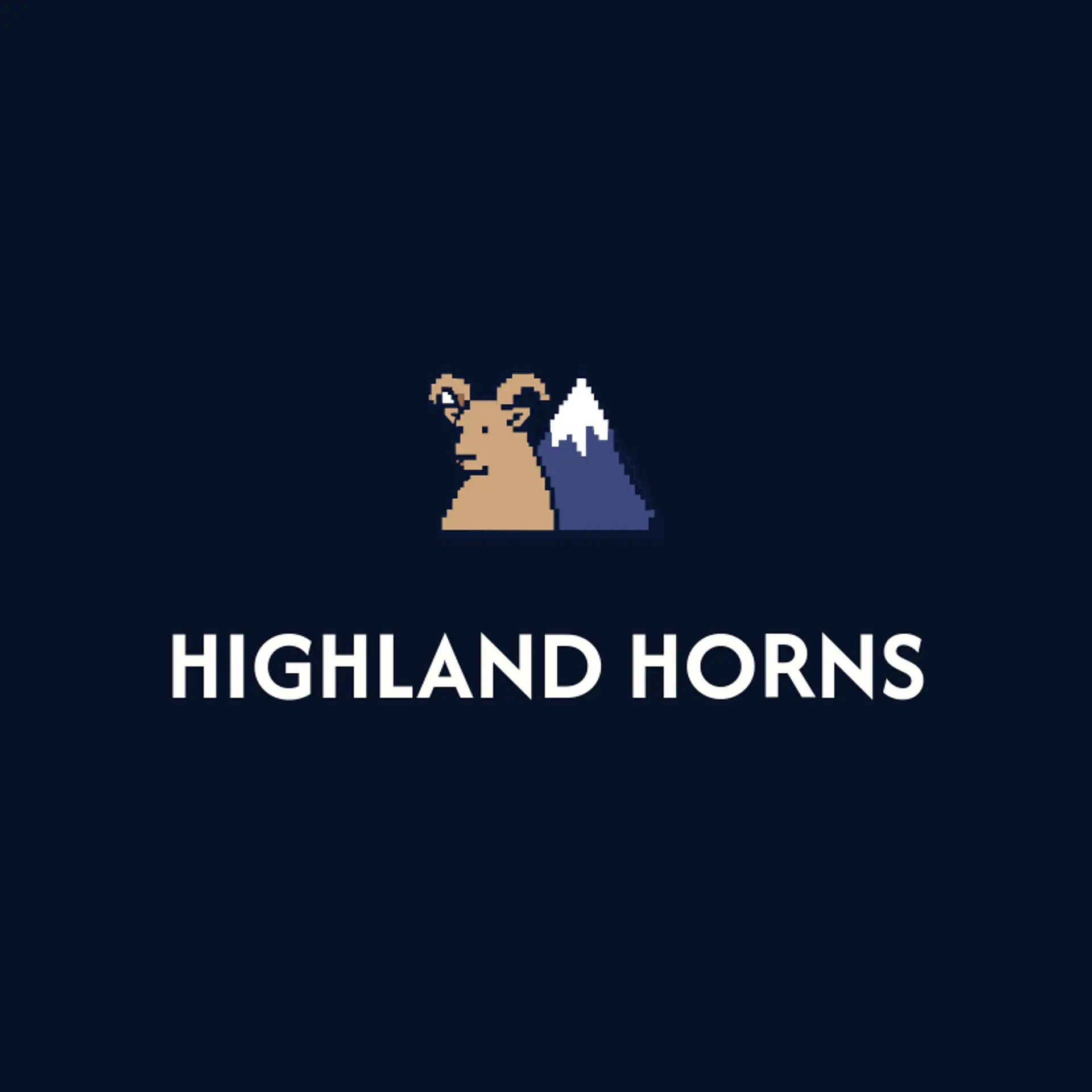Highland Horns logo for goat