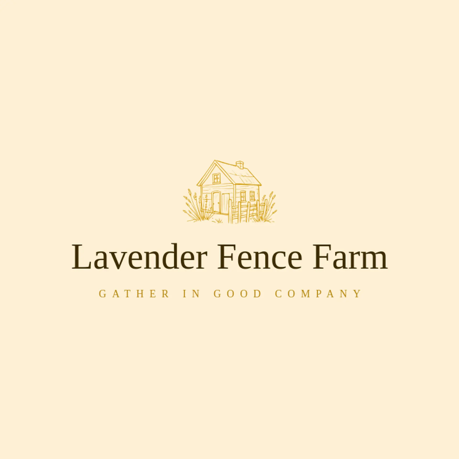 Lavender Fence Farm logo for homestead
