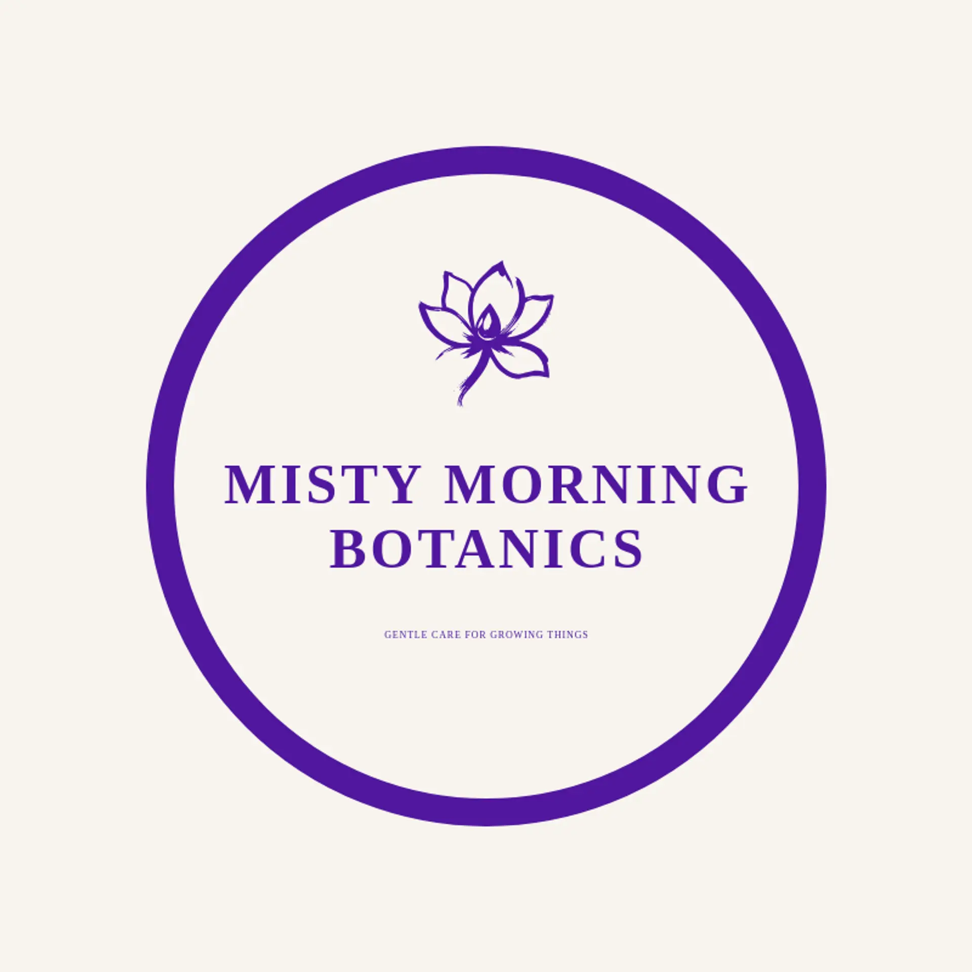 Misty Morning Botanics logo for blossom
