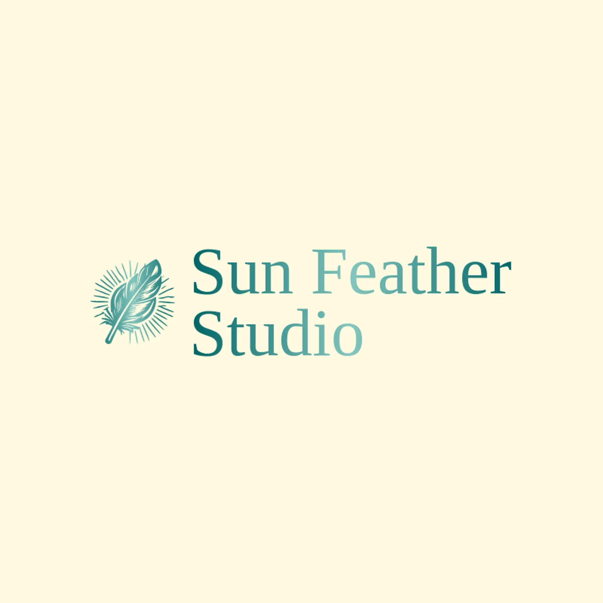 Sun Feather Studio logo for wing