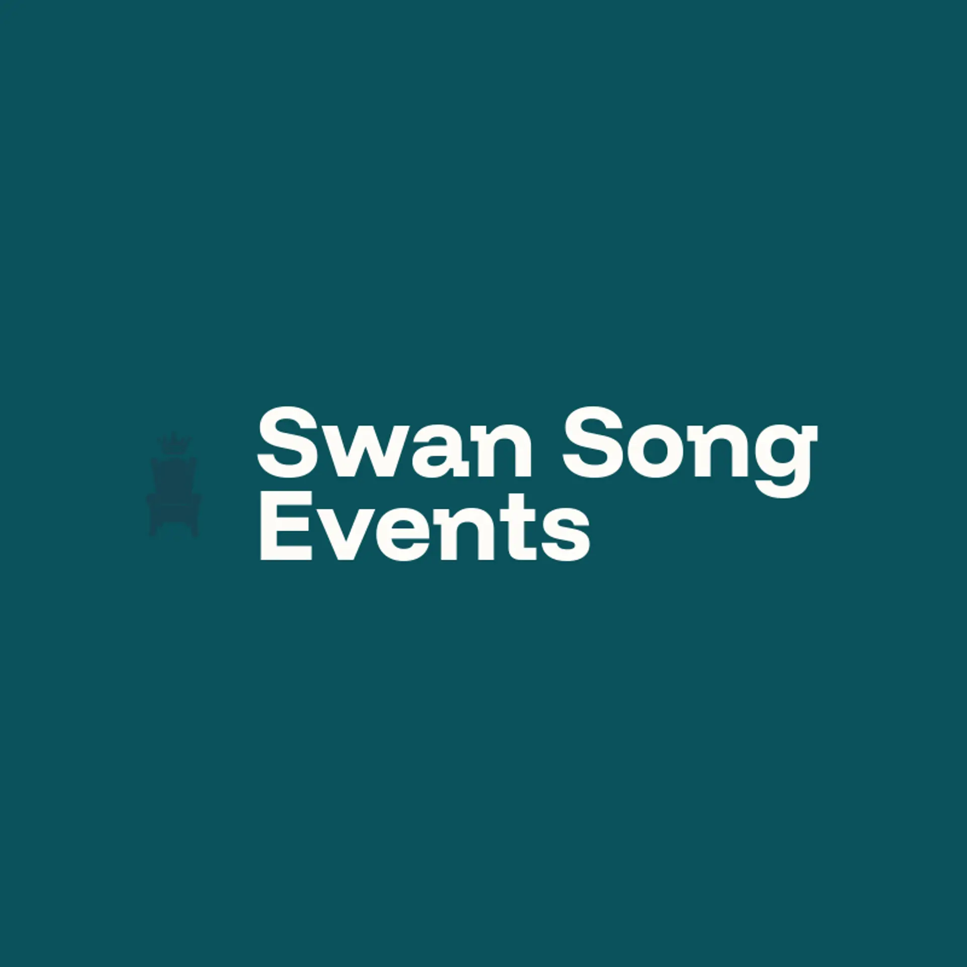 Swan Song Events logo for queen