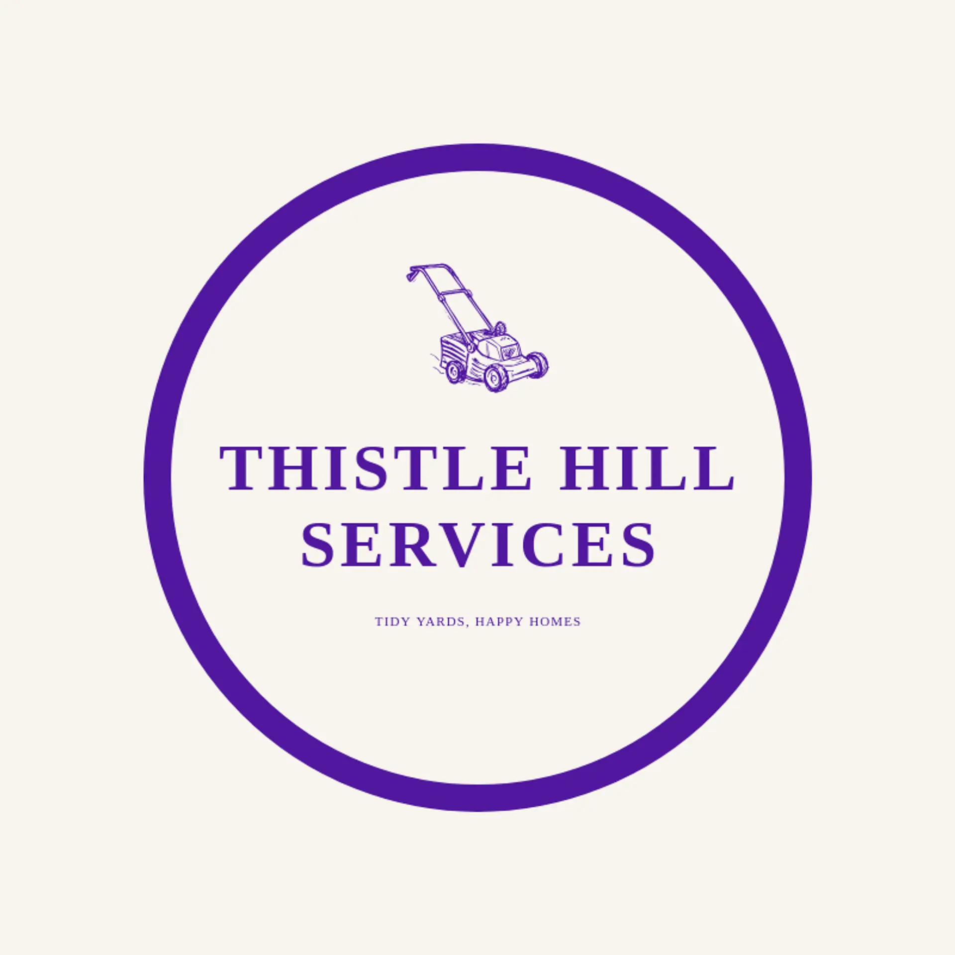 Thistle Hill Services logo for lawncare